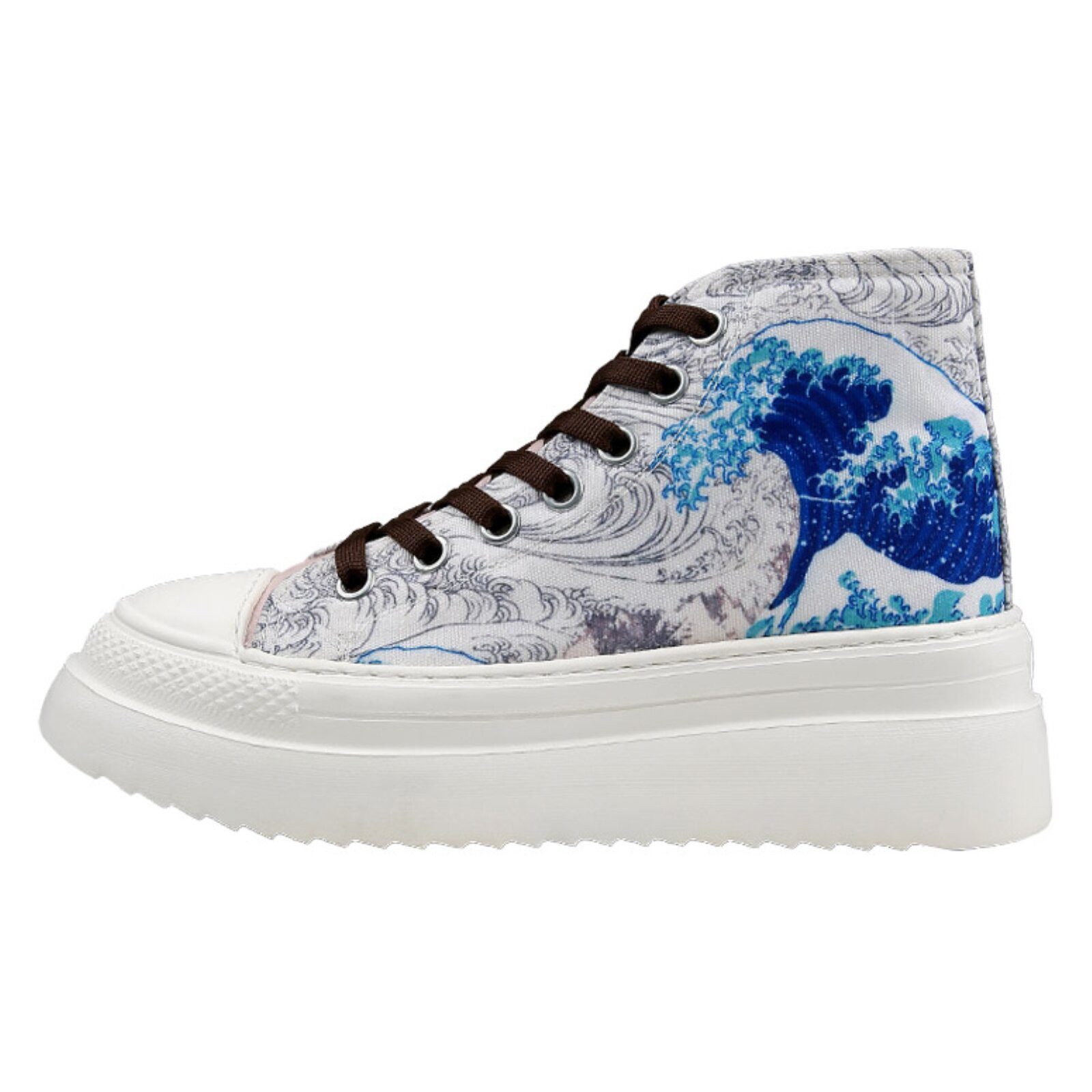 DOGO Fiora High-Top Sneaker Japanese Waves Damen Sneaker Sneaker Handgefertigt