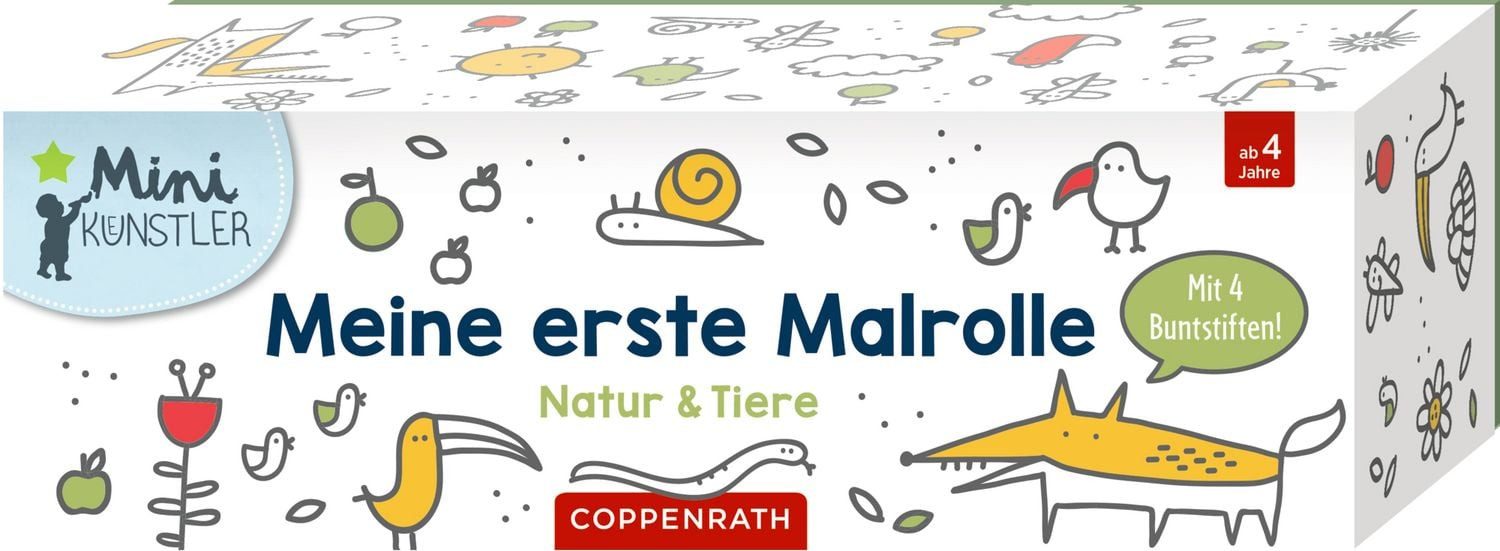 Coppenrath Spiel Meine 1. Malrolle - Natur & Tiere (Mini-Künstler)