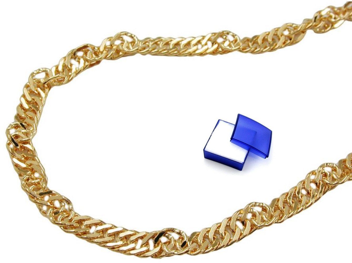 lang Goldschmuck Karat Damen mm inklusive 1,8 45 Singapurkette Halskette Gold und Schmuckbox, 9 unbespielt cm für Goldkette Herren