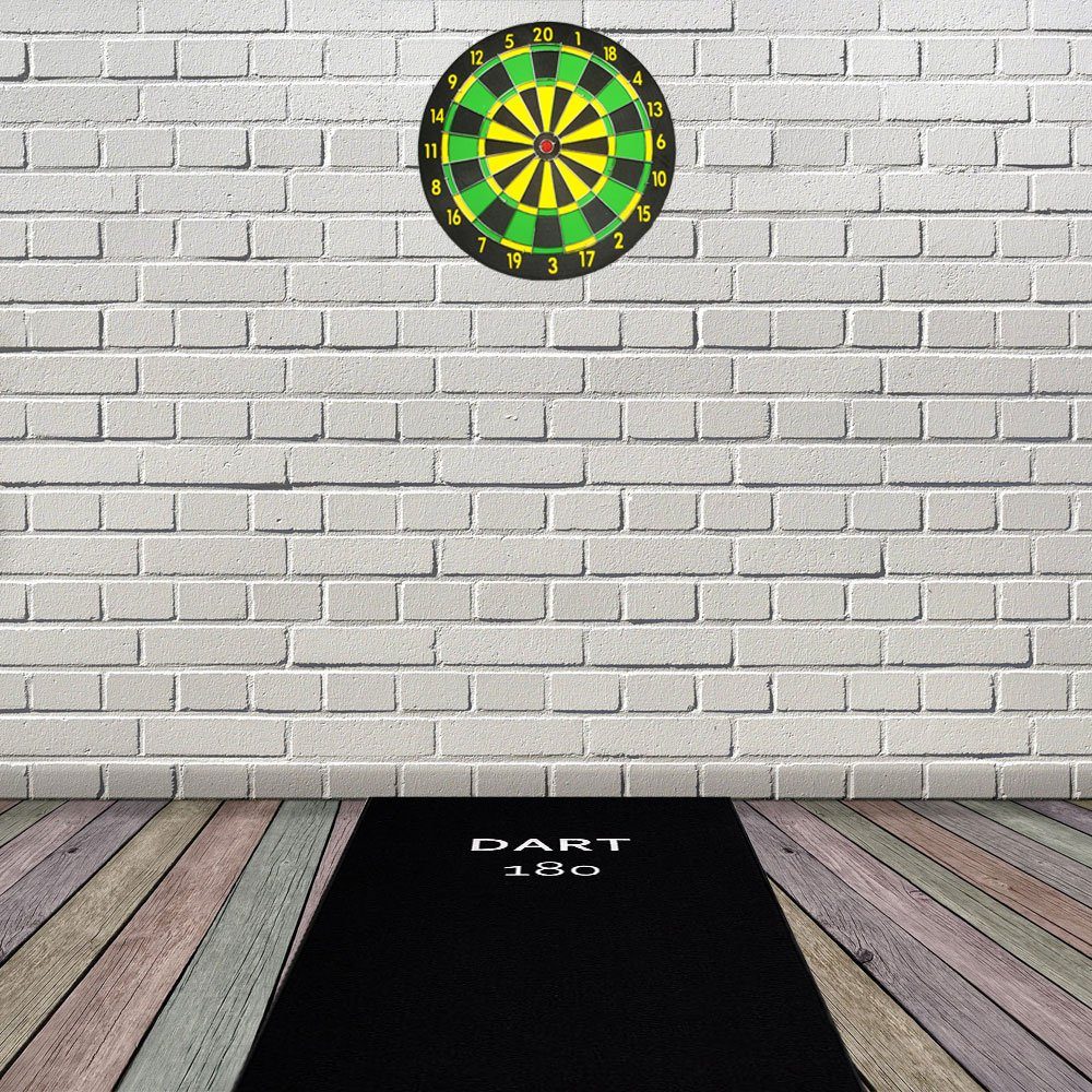 Kingpower Dartmatte Dartteppich Dart Matte Turnier Matte Dartmatte Darts 237x80 cm Schwarz