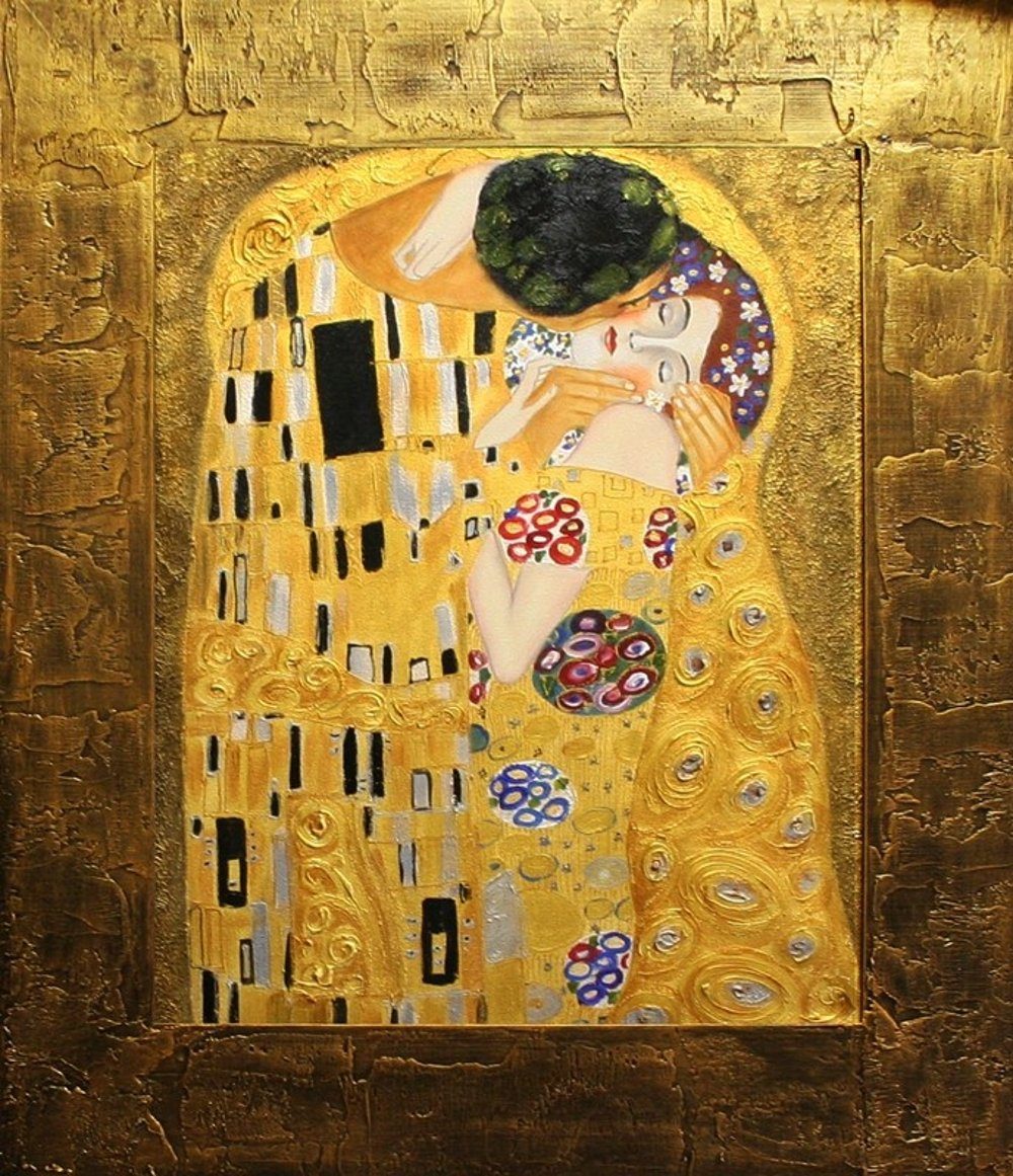 JVmoebel Gemälde Gustav Klimt »G15273«, jedes Bild ein Unikat, handgearbeitet