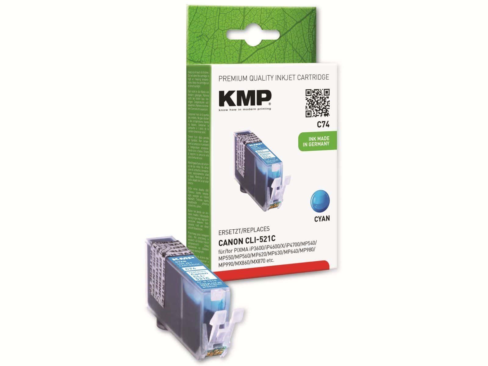 Tintenpatrone KMP für KMP CLI-521C Tintenpatrone Canon kompatibel