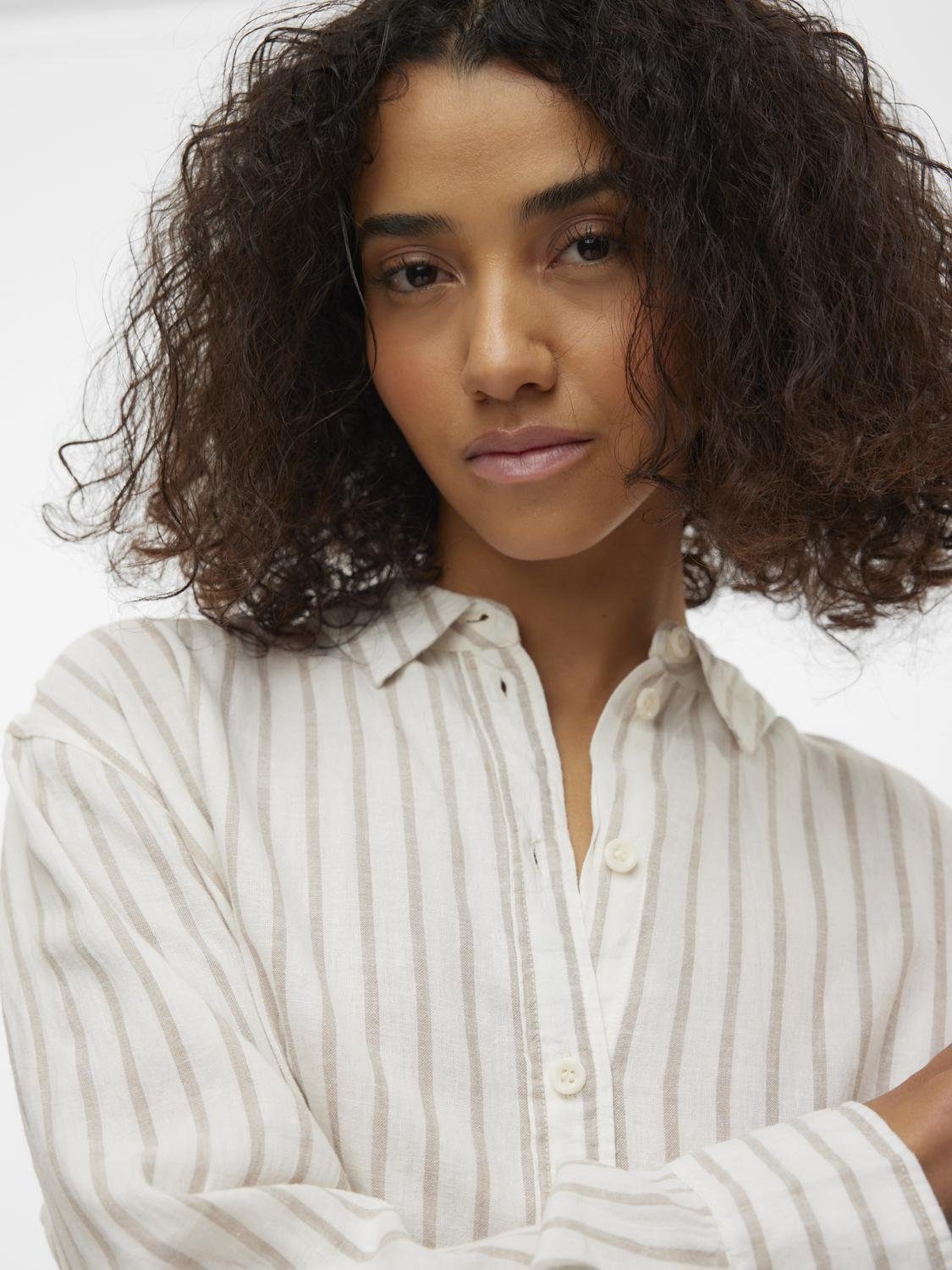 Vero Moda Hemdbluse VMLINN LINEN LS günstig online kaufen