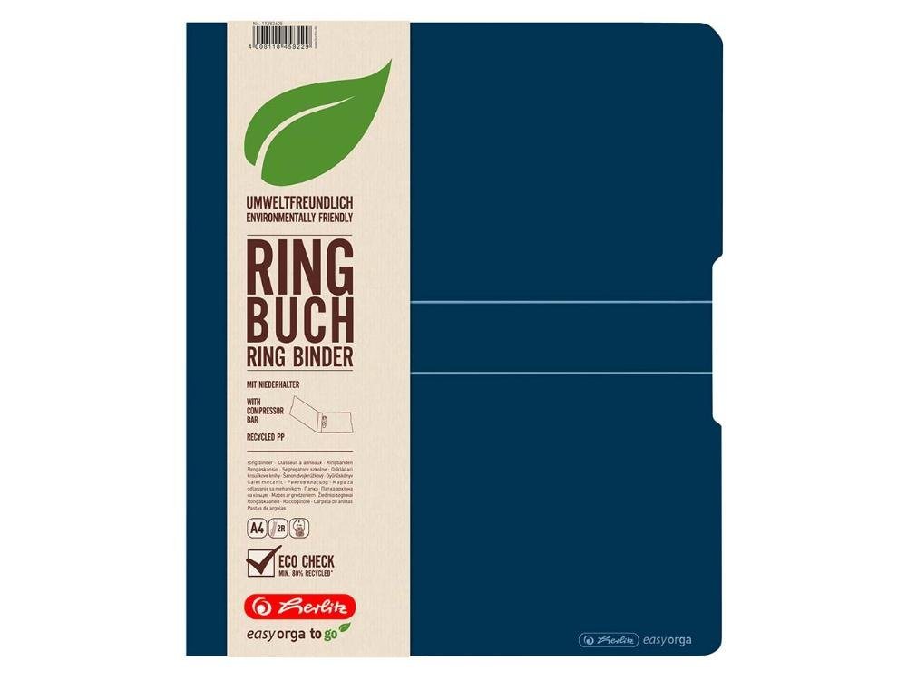 Thumbnail - Herlitz Aktenordner herlitz Ringbuch aus Recycling-PP mit 2 Ringen, DI