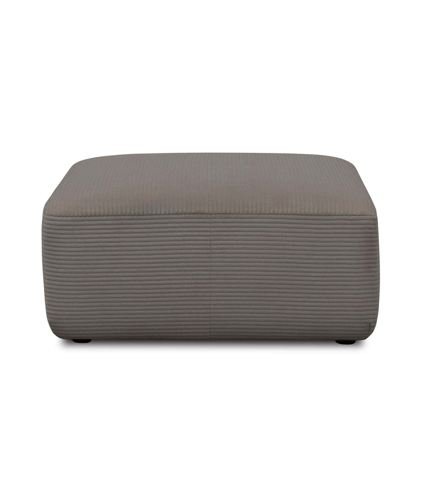 mokebo Ecksofa Sofa Module 'Cubo', in Dunkelgrau Cord, Sofa-Hocker, passend zum Cubo Sofa, kein Aufbau erforderlich