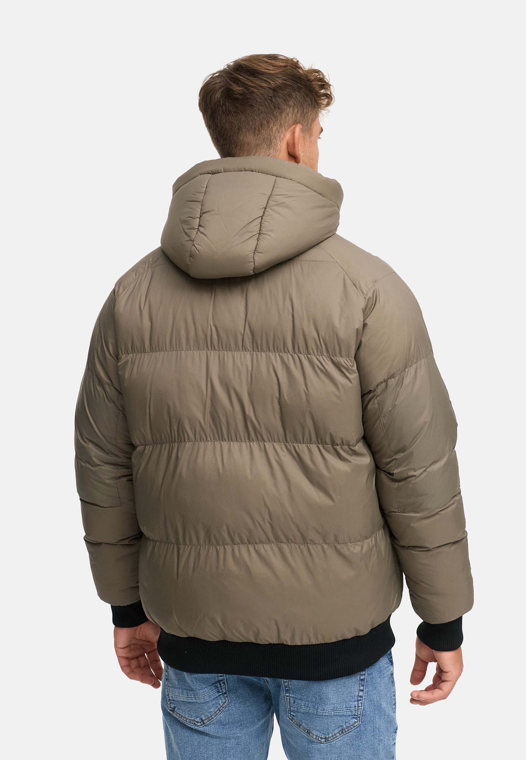 Indicode Steppjacke Herren INPaulix Herrenjacke Daunen-Optik