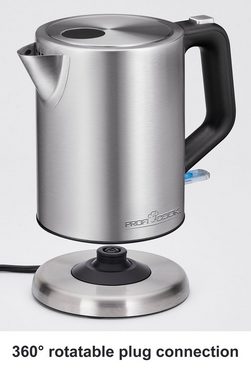 ProfiCook Wasserkocher PC-WKS 1106 inox, Cordless, 360°, 1 l, 2200 W