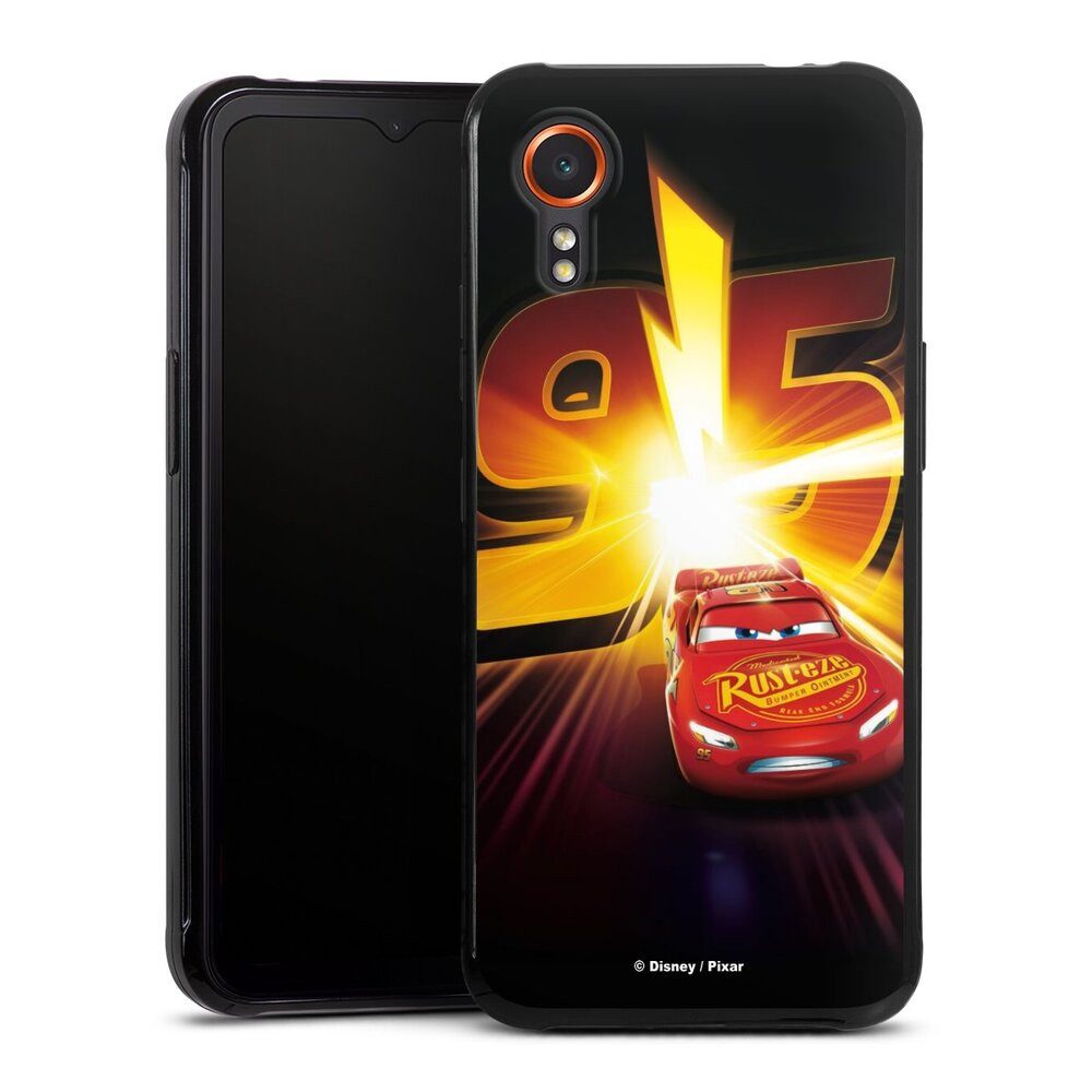 DeinDesign Handyhülle Offizielles Lizenzprodukt Cars Lightning Mcqueen 95 Cars3 Lightning 95, Samsung Galaxy Xcover 7 Silikon Hülle Bumper Case Handy Schutzhülle