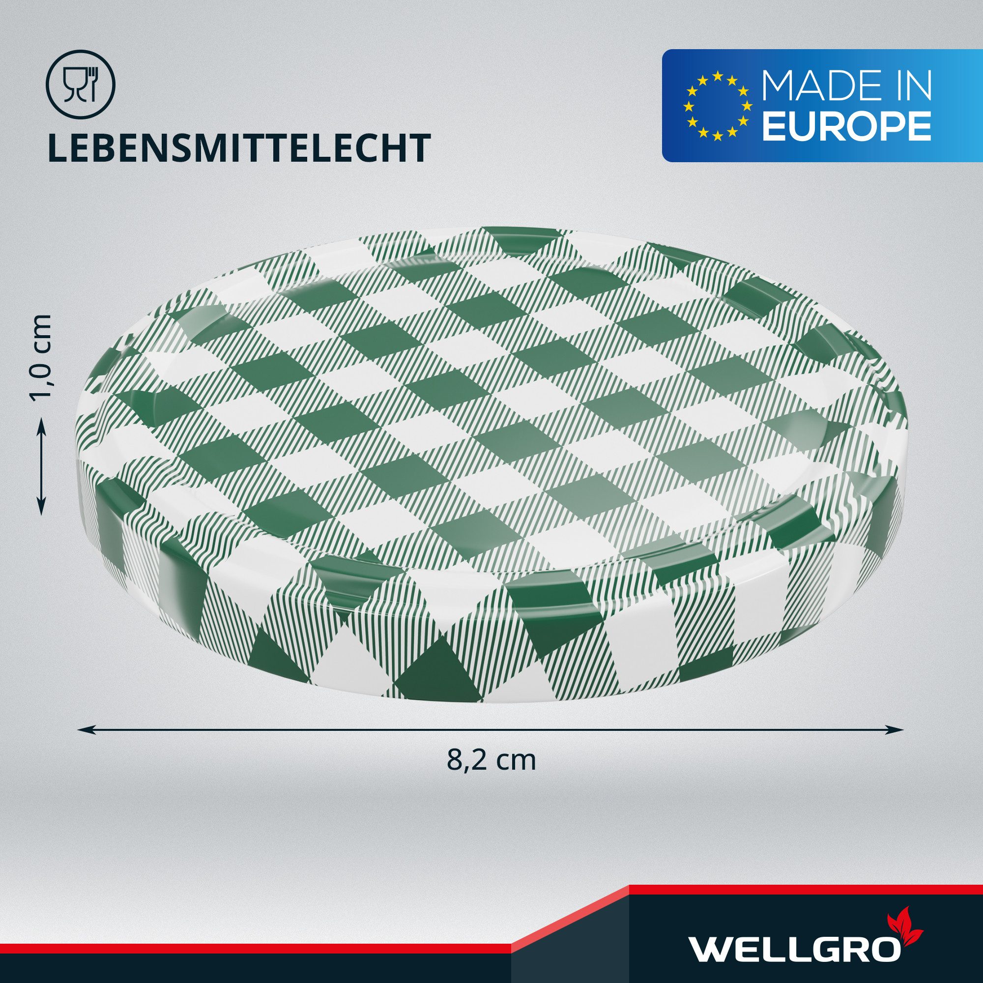Wellgro Vorratsglas Einmachdeckel TO 82 - Twist-Off-Deckel, (50-tlg) – Bild 2 von 5