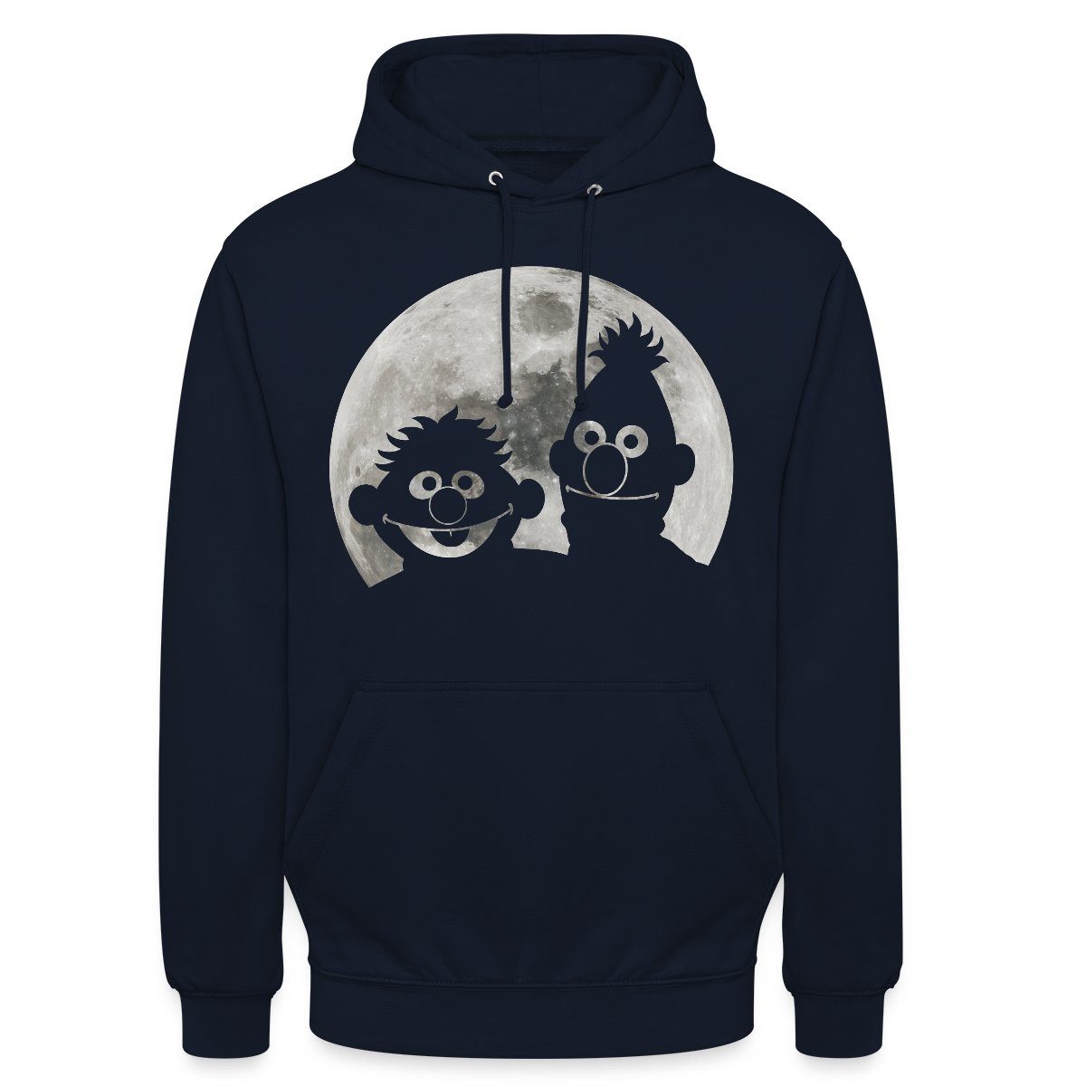 Spreadshirt Hoodie Sesamstraße Ernie & Bert Bei Mondschein Unisex Hoodie (1-tlg)