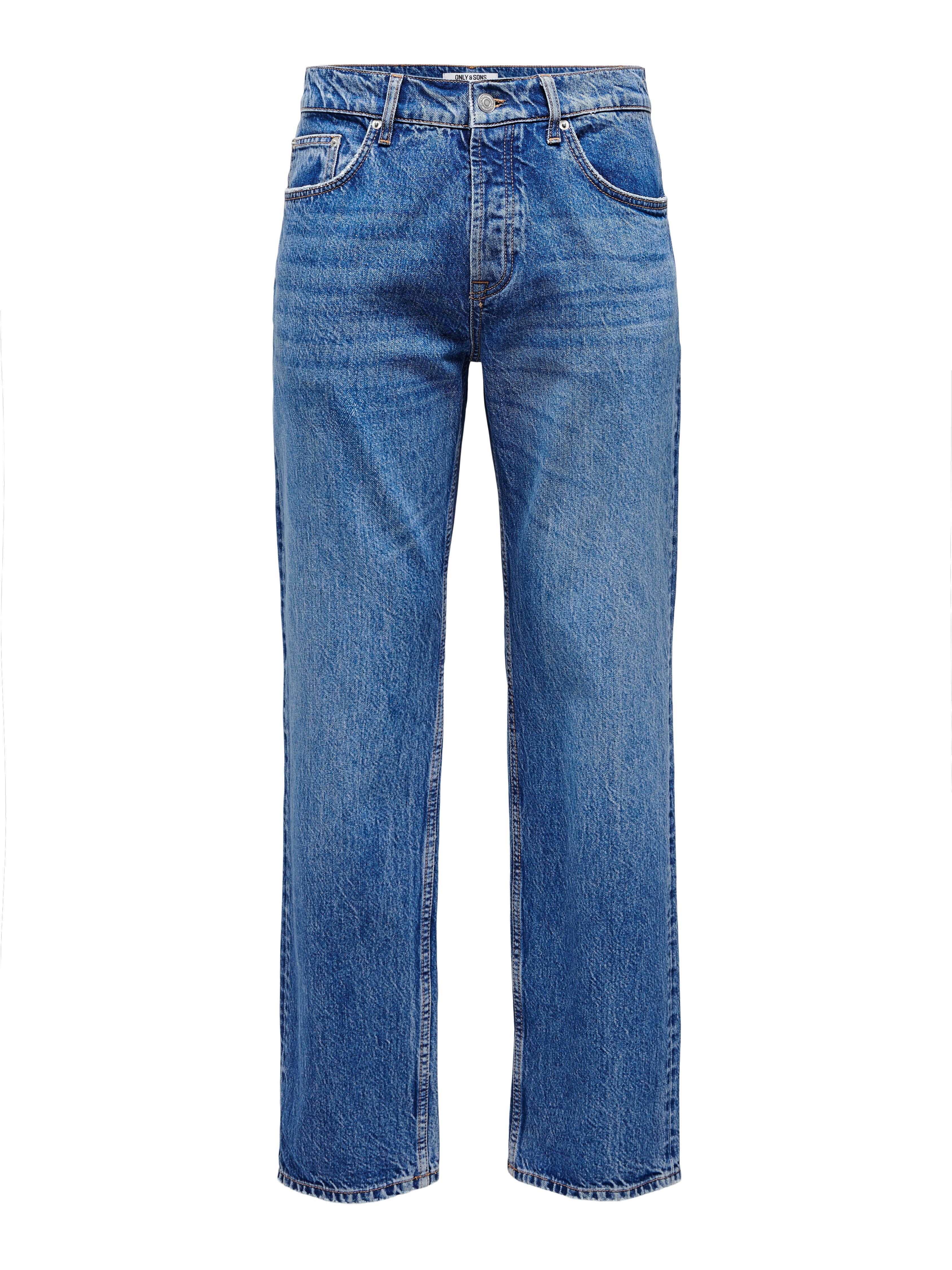 ONLY & SONS Regular-fit-Jeans "ONSEDGE STRAIGHT BROMO 0017 DOT DNM NOOS" günstig online kaufen
