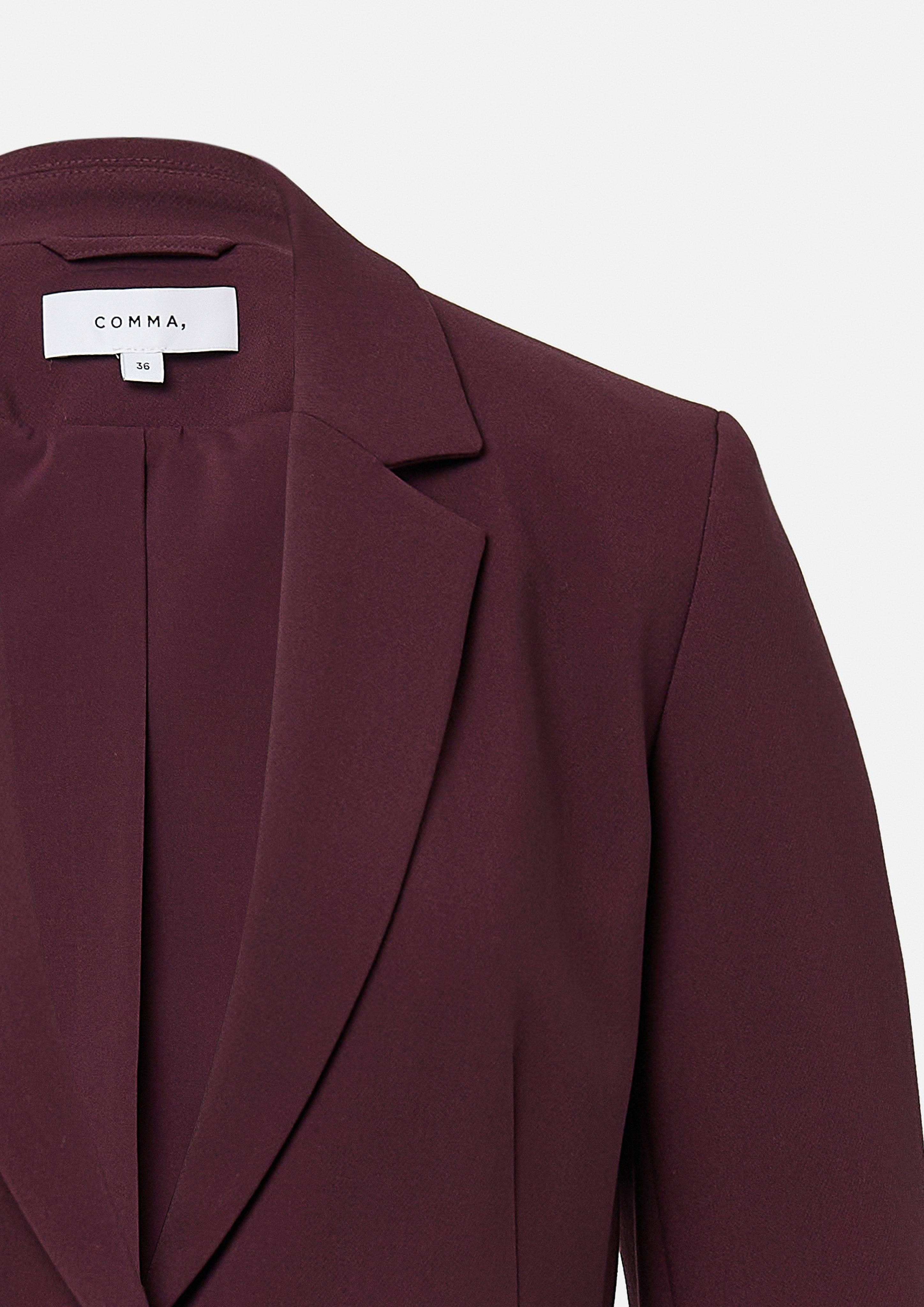 Blusenblazer Antaillierter Blazer mit einem Knopf