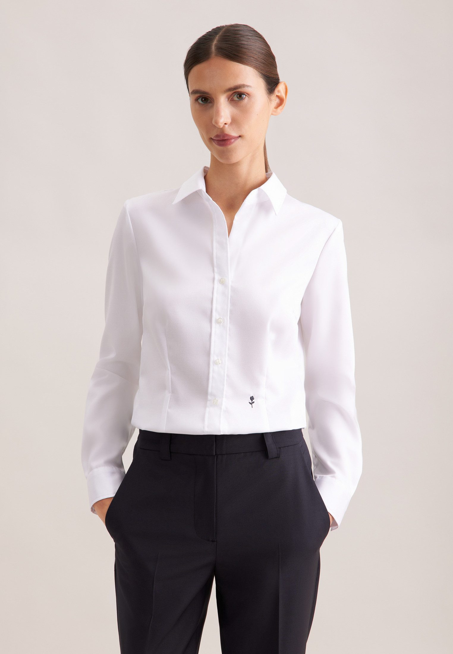 seidensticker Hemdbluse 1/1 Kragen Uni günstig online kaufen