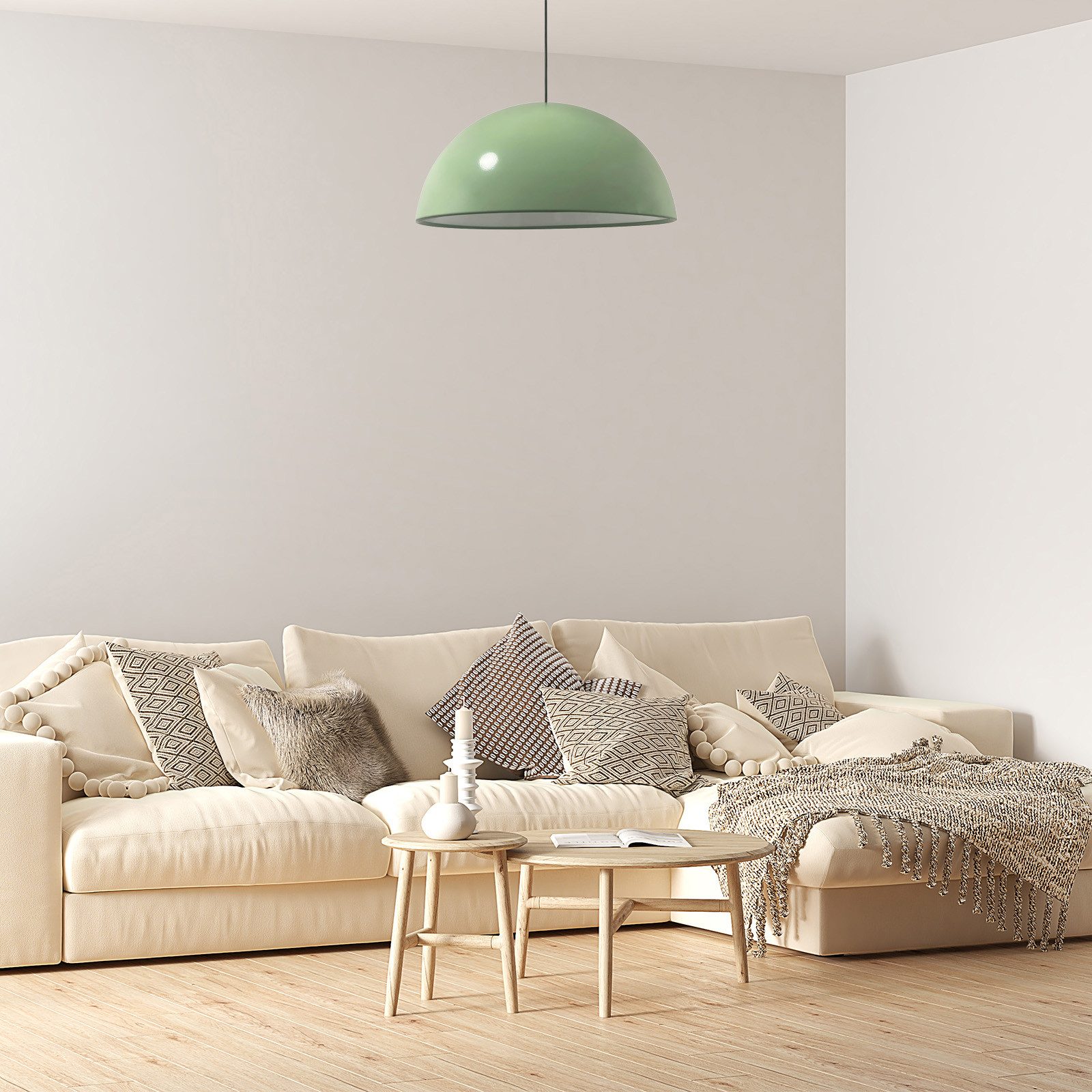 Bamyum Pendelleuchte Bamyum Hängelampe I Lipeo I Ø40 cm E27 Metall Deko Modern Lampe, ohne Leuchtmittel