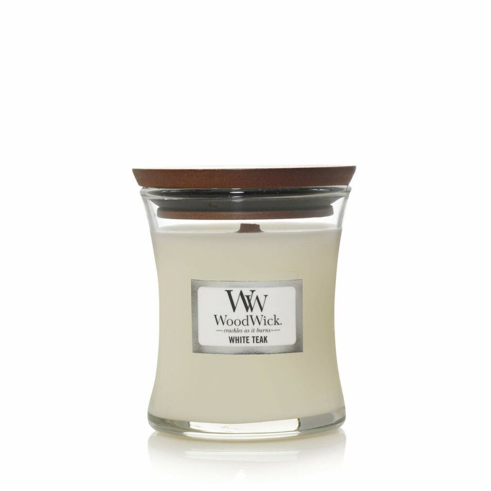 Woodwick Duftkerze White Teak-Duftkerze 85 g