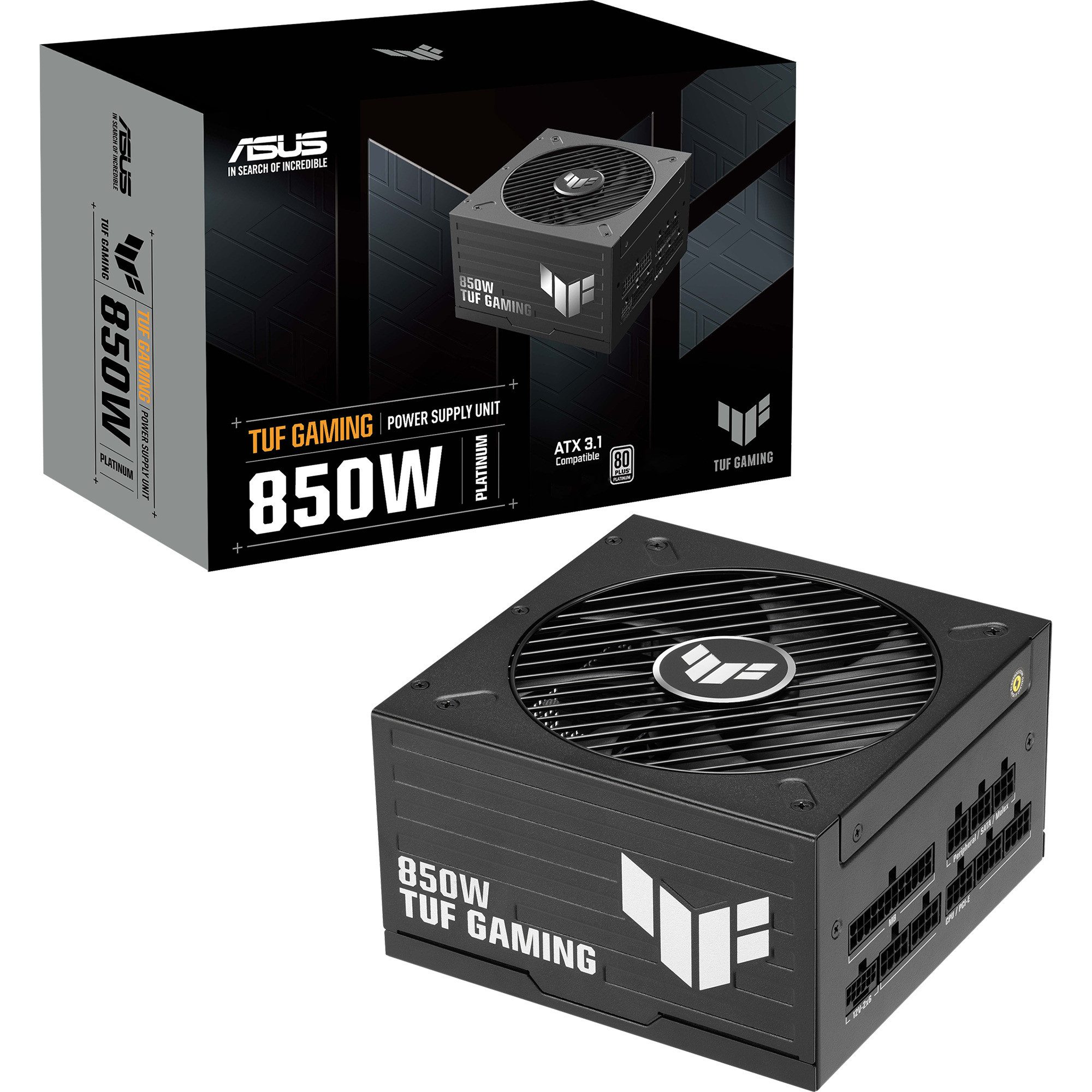 Asus ASUS TUF-GAMING-850P, PC-Netzteil, (1x 12-Pin High PC-Netzteil (80 PLUS Platinum)