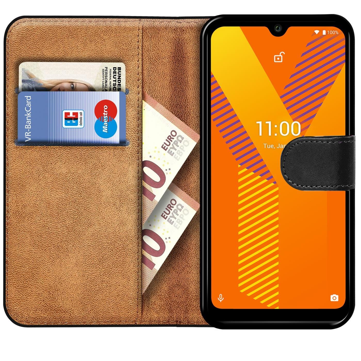 CoolGadget Handyhülle Book Case Handy Tasche für Wiko Y62 6,1 Zoll, Hülle Klapphülle Flip Cover Etui Schutzhülle stoßfest