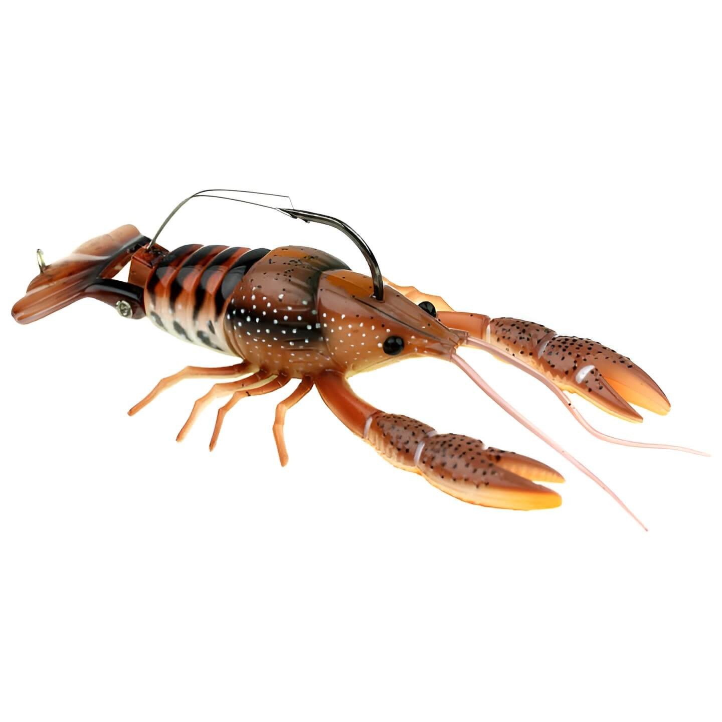 River2Sea Kunstköder River2Sea Clackin Crayfish Wobbler Krebs Braun Orange, (1-St)