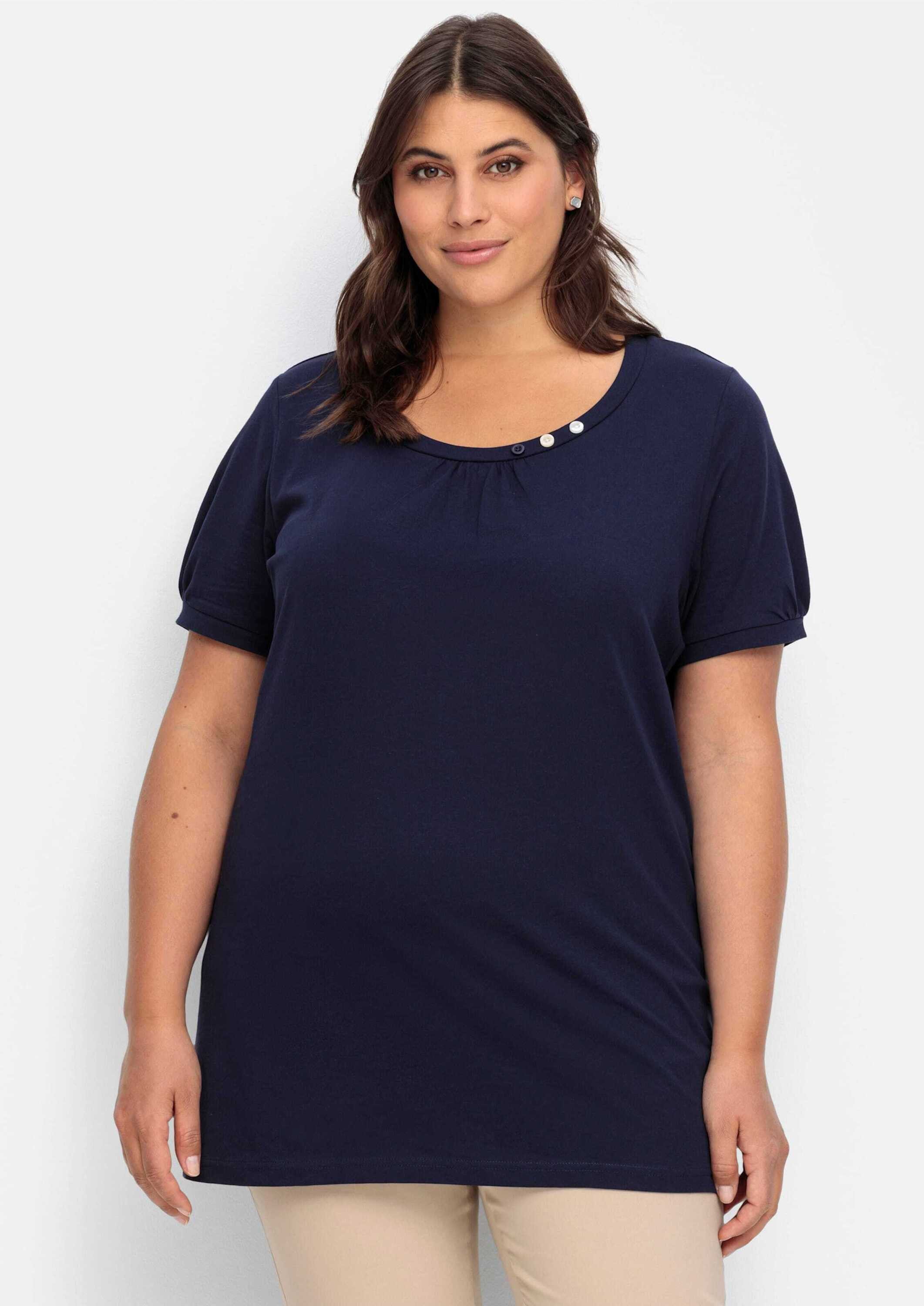 Sieh an! T-Shirt Longshirt Kurzarm