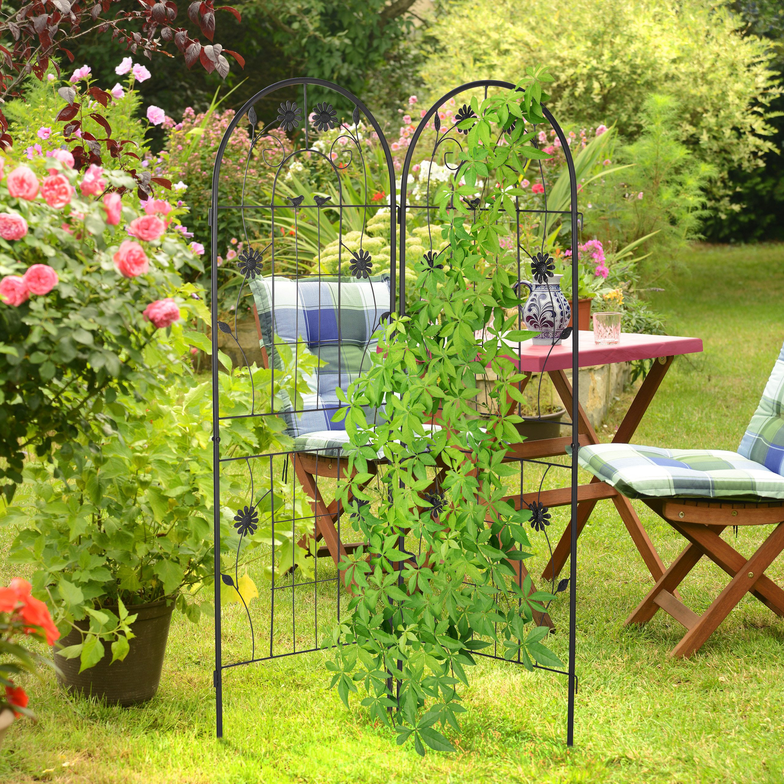 relaxdays Rankgitter 2er Set 150 cm günstig online kaufen