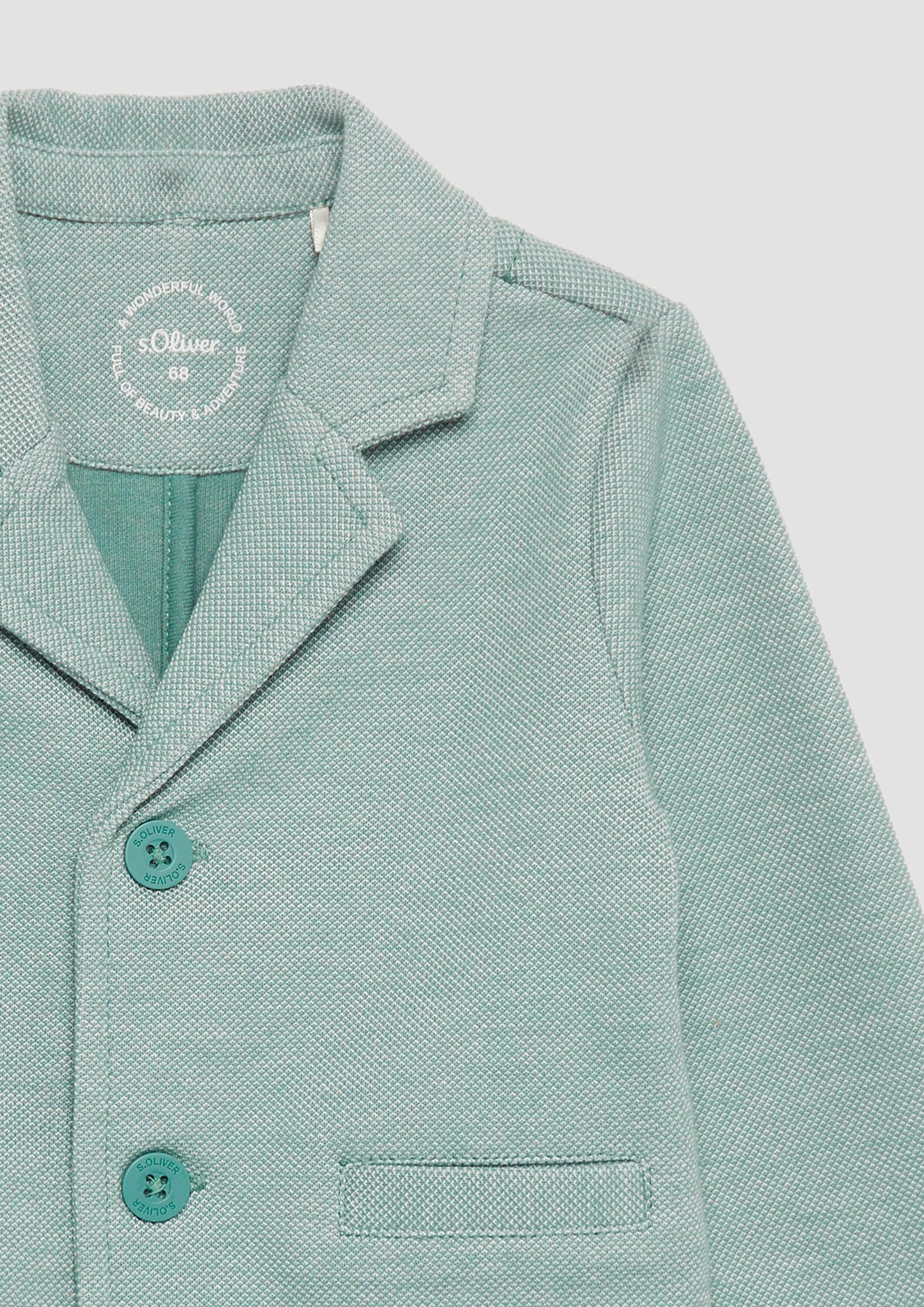 s.Oliver Sakko Indoor-Blazer Festiver Blazer aus strukturierter Sweatware