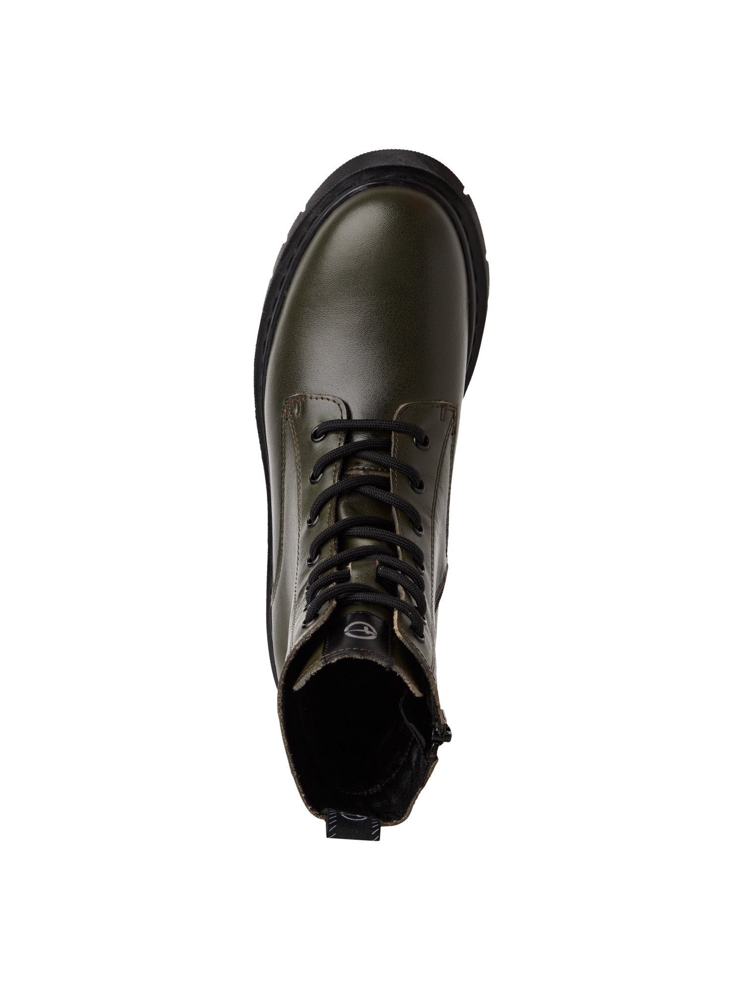 Tamaris COMFORT-Lining, Removable Sock aus Leder Schnürstiefelette COMFORT-Lining