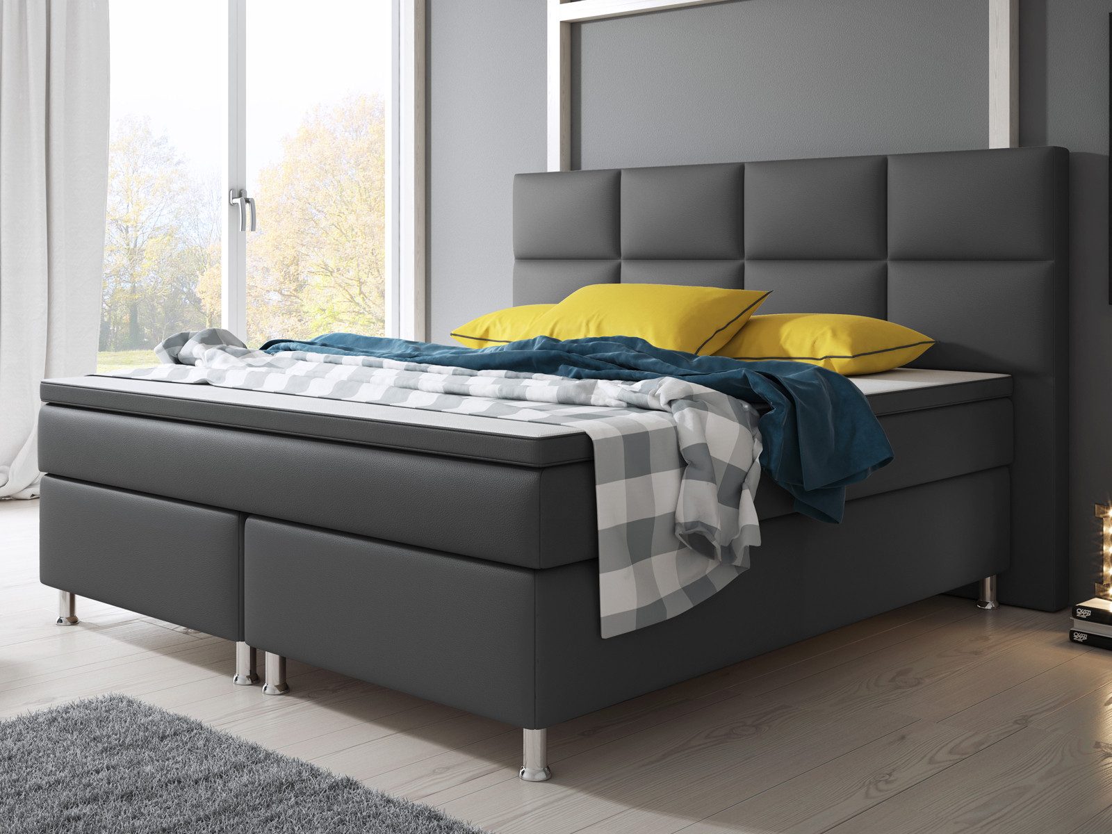 inter Boxspringbett Miami 180x200 cm mit günstig online kaufen