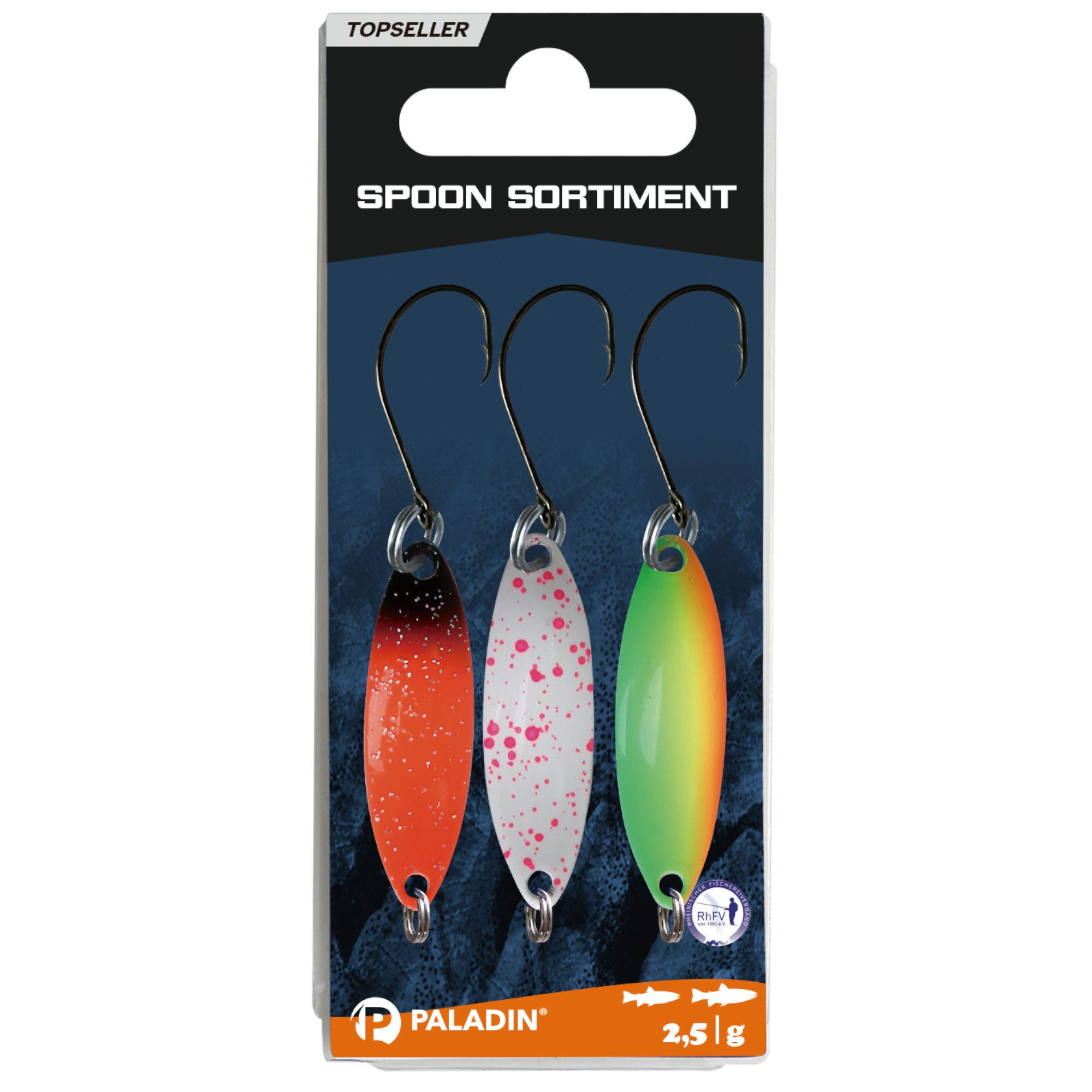 Paladin Kunstköder Spoon-Sortiment 2,5g 3St.
