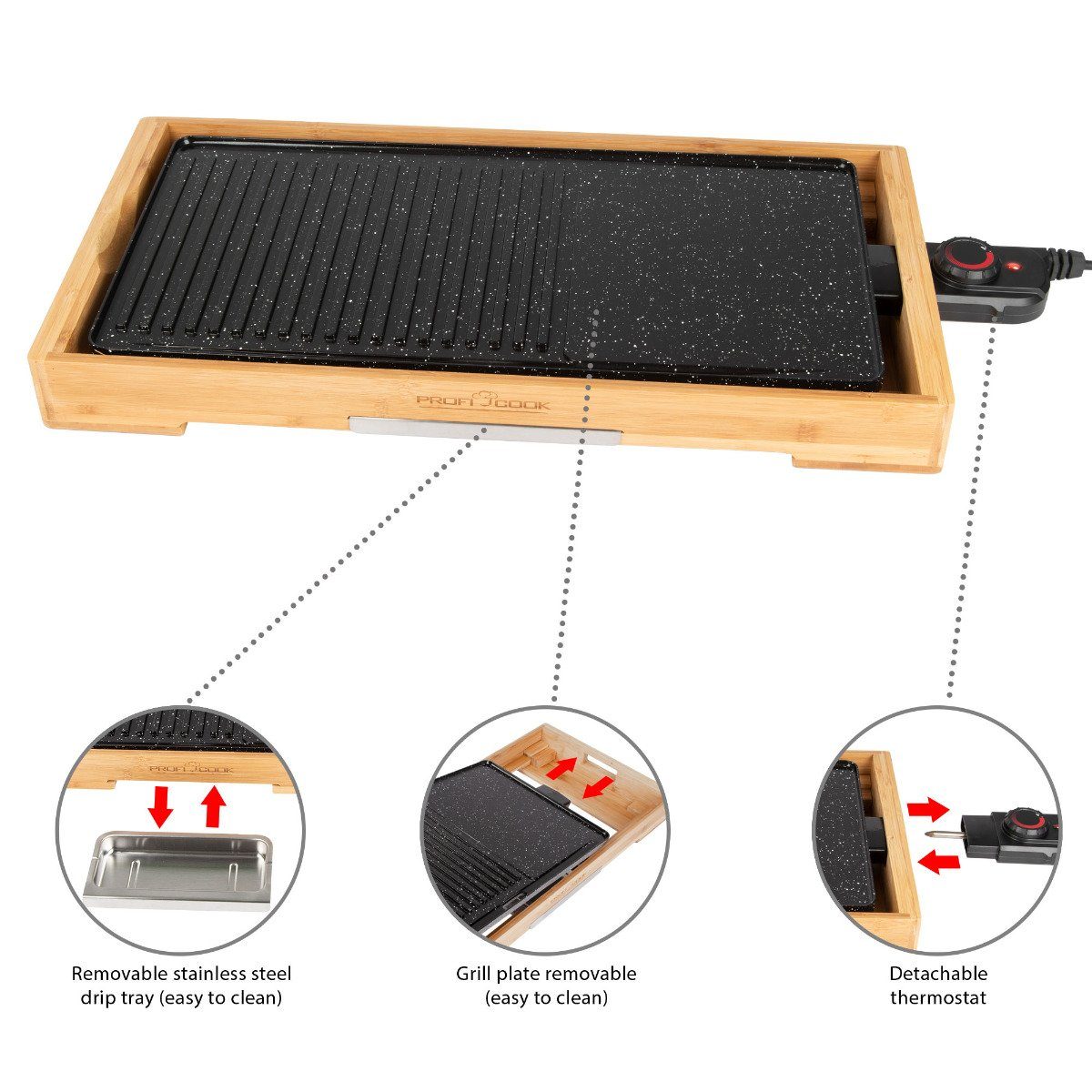 ProfiCook Tischgrill PC-TYG 1143