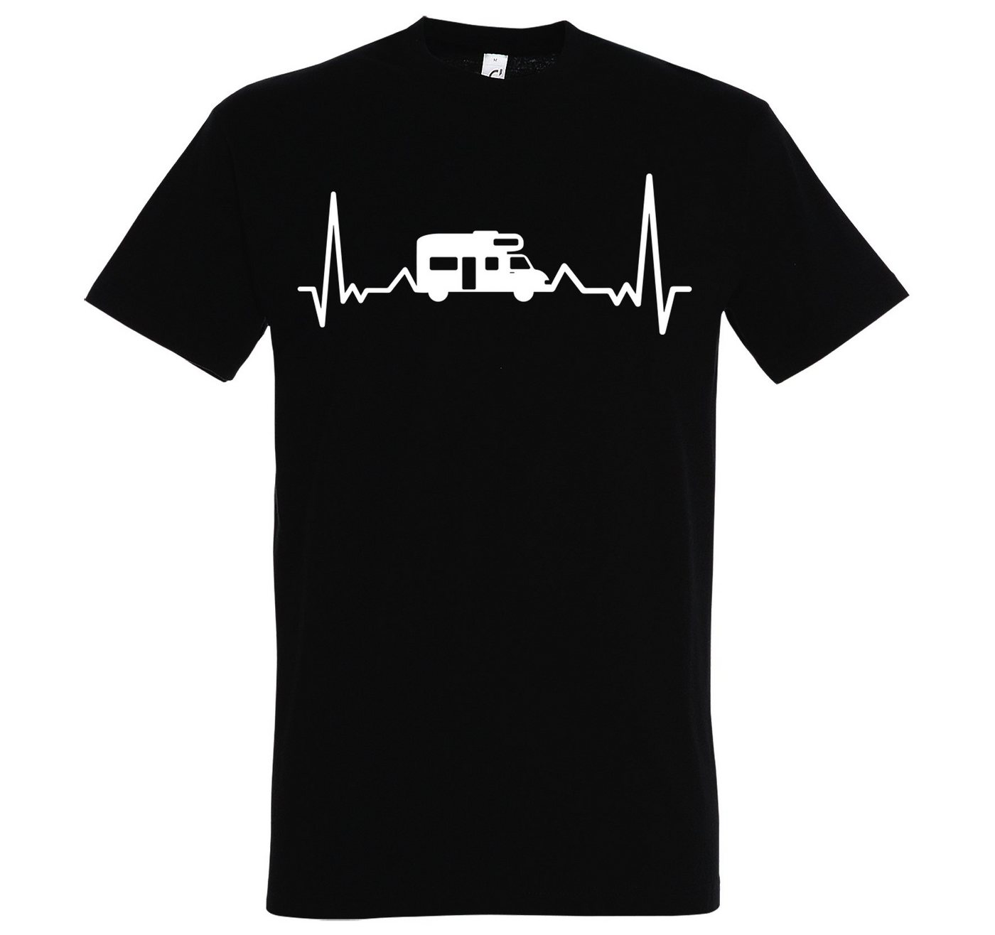Youth Designz T-Shirt Camping Herzschlag Herren Shirt mit lutsigem Frondruck