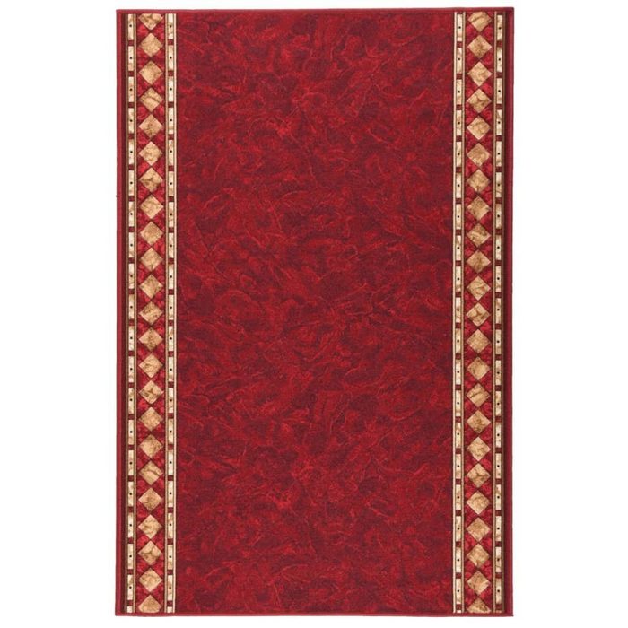 Teppich Teppichläufer Rot 100x150 cm Rutschfest vidaXL Rechteckig Höhe: 0.5 mm