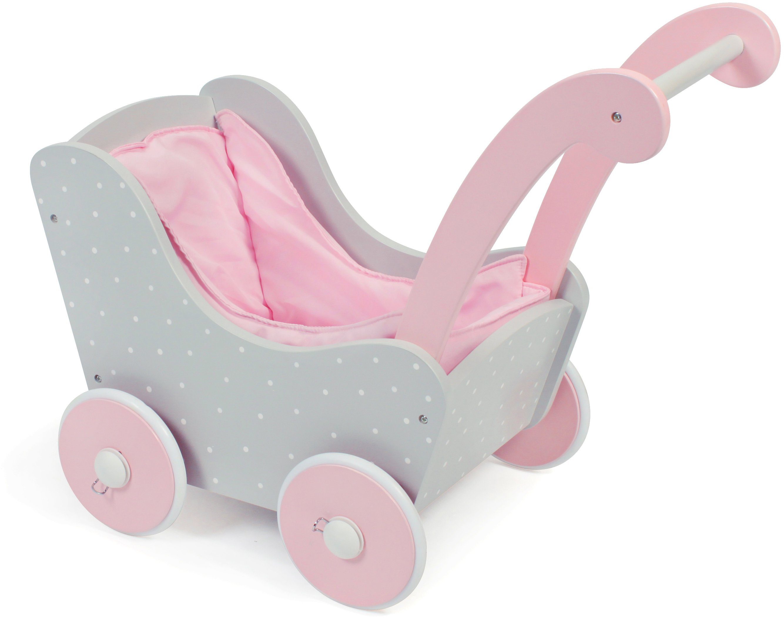 CHIC2000 Puppenwagen Puntos grey, aus Holz