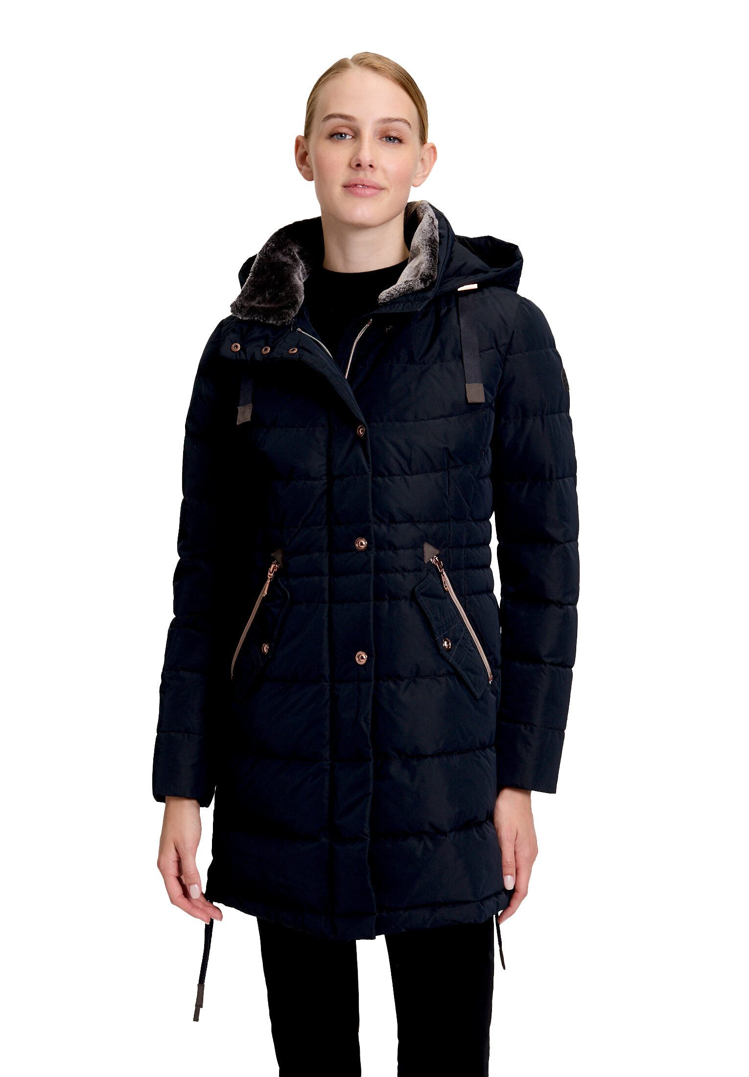 Gil Bret Steppjacke Damen mit Kunstfellkragen