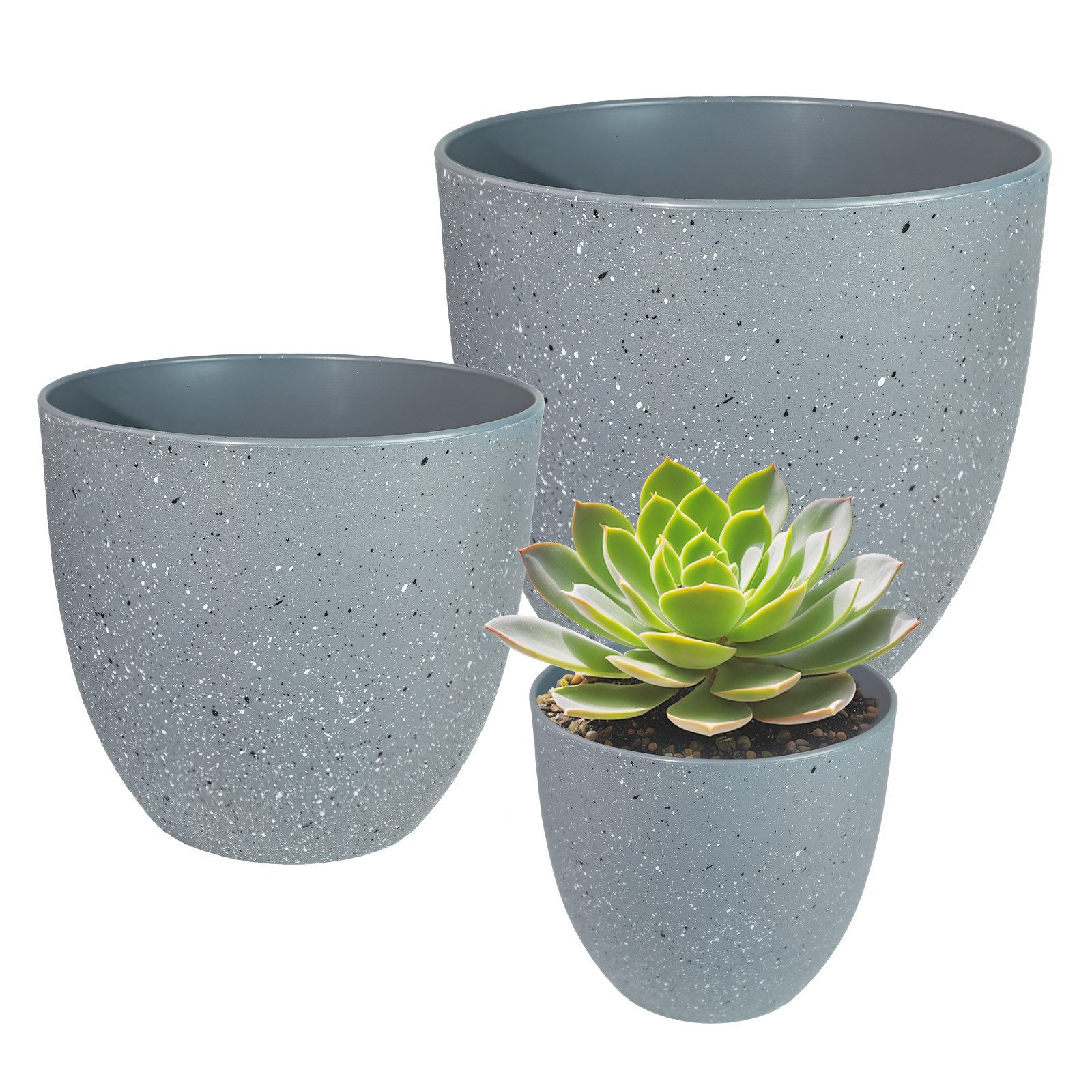 M&W DAS DESIGN Pflanzkübel Blumentopf Übertopf Pflanzentopf Pflanztopf Für Zimmerpflanzen Innen