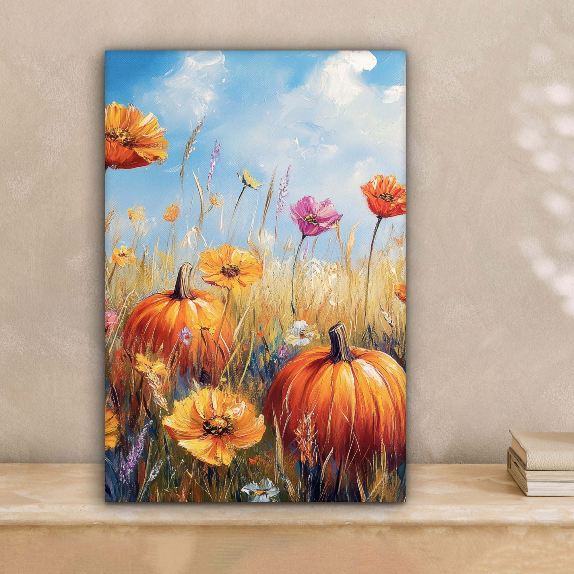 OneMillionCanvasses® Leinwandbild Blumen - Herbst - günstig online kaufen