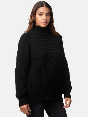 Elara Strickpullover Elara Damen Strickpullover Hoherkragen (1-tlg)