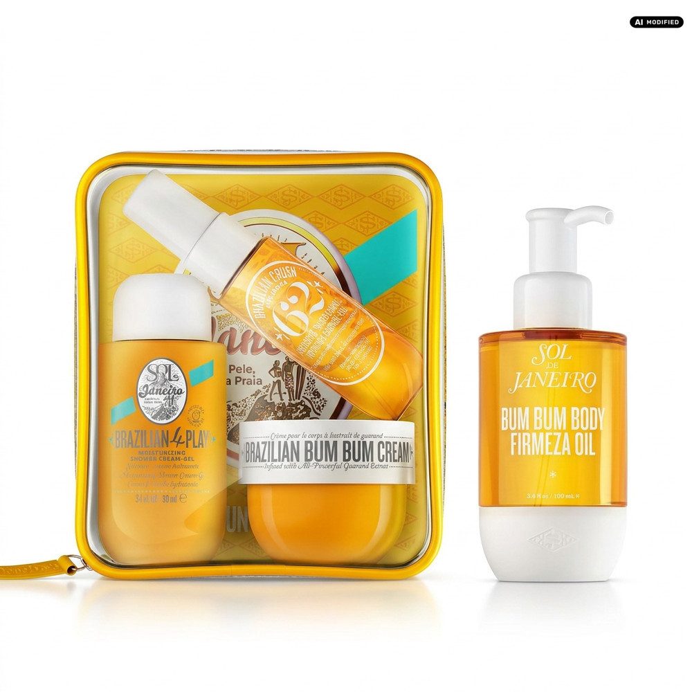 Sol de Janeiro Körperöl Sol de Janeiro Bum Bum Body Oil und Jet Set Pflege Duo, Pflege und Duft im praktischen Kombi Set