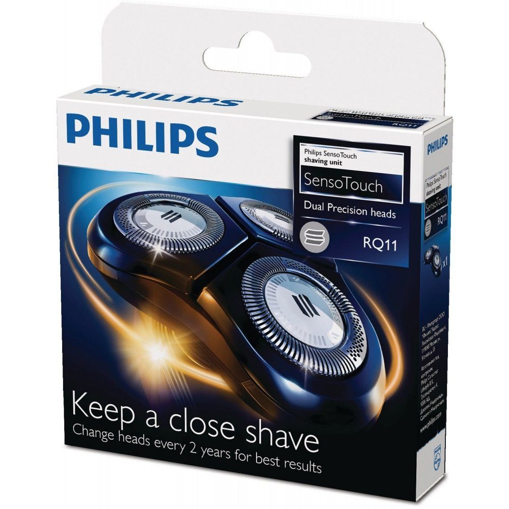 Philips Ersatzscherköpfe RQ11/50 SensoTouch 2D - Ersatzscherköpfe - schwarz