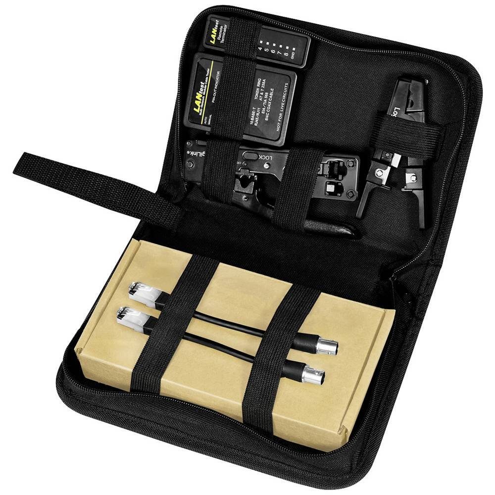 LogiLink Werkzeugset Netzwerk-Werkzeug-Set, 4-teilig, speziell für CAT.6A & CAT.7 WZ0070