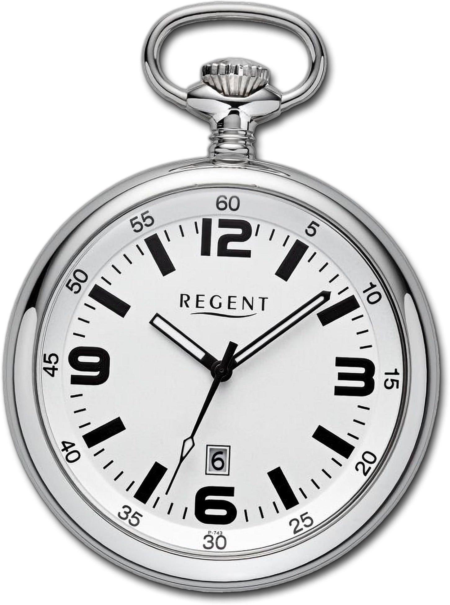 Regent Taschenuhr Regent Herren Taschenuhr Analog Gehäuse, (Analoguhr), Herrenuhr Taschenuhr, rundes Gehäuse, extra groß (ca. 50mm)