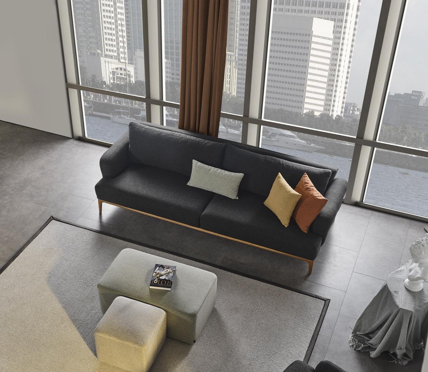 274cm Design Polster Sofa Sitzer 4 Couch 4-Sitzer Sofas Luxus Luxus Möbel JVmoebel