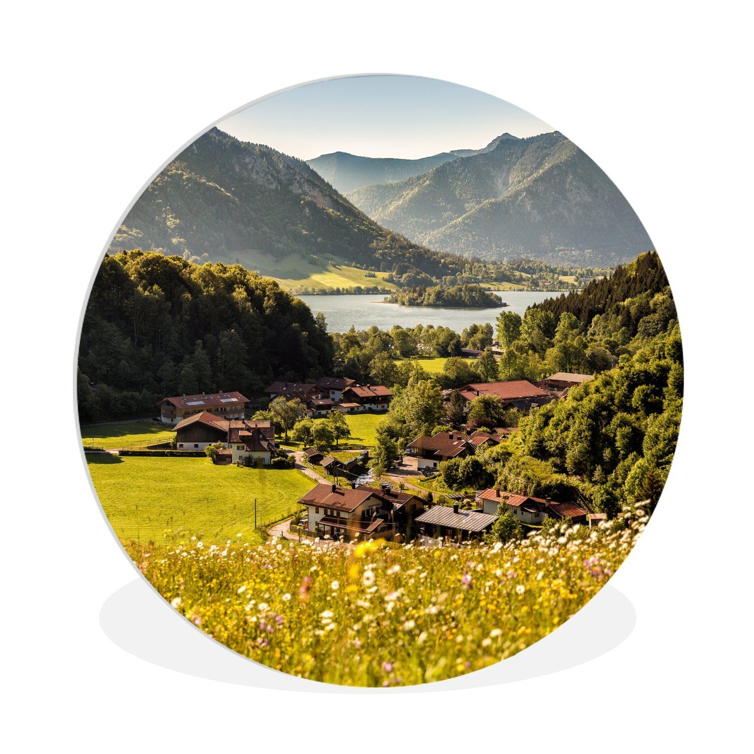 Gemälde Alpen - Berge - Blumenwiese