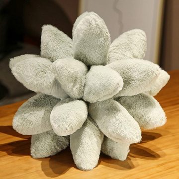 yozhiqu Plüschfigur Süßes Sukkulenten Pflanzen Plüschkissen – Weich gefüllt, Blatt-Design, Gemütliches Dekokissen mit belaubt-Design – Ideale Dekoration