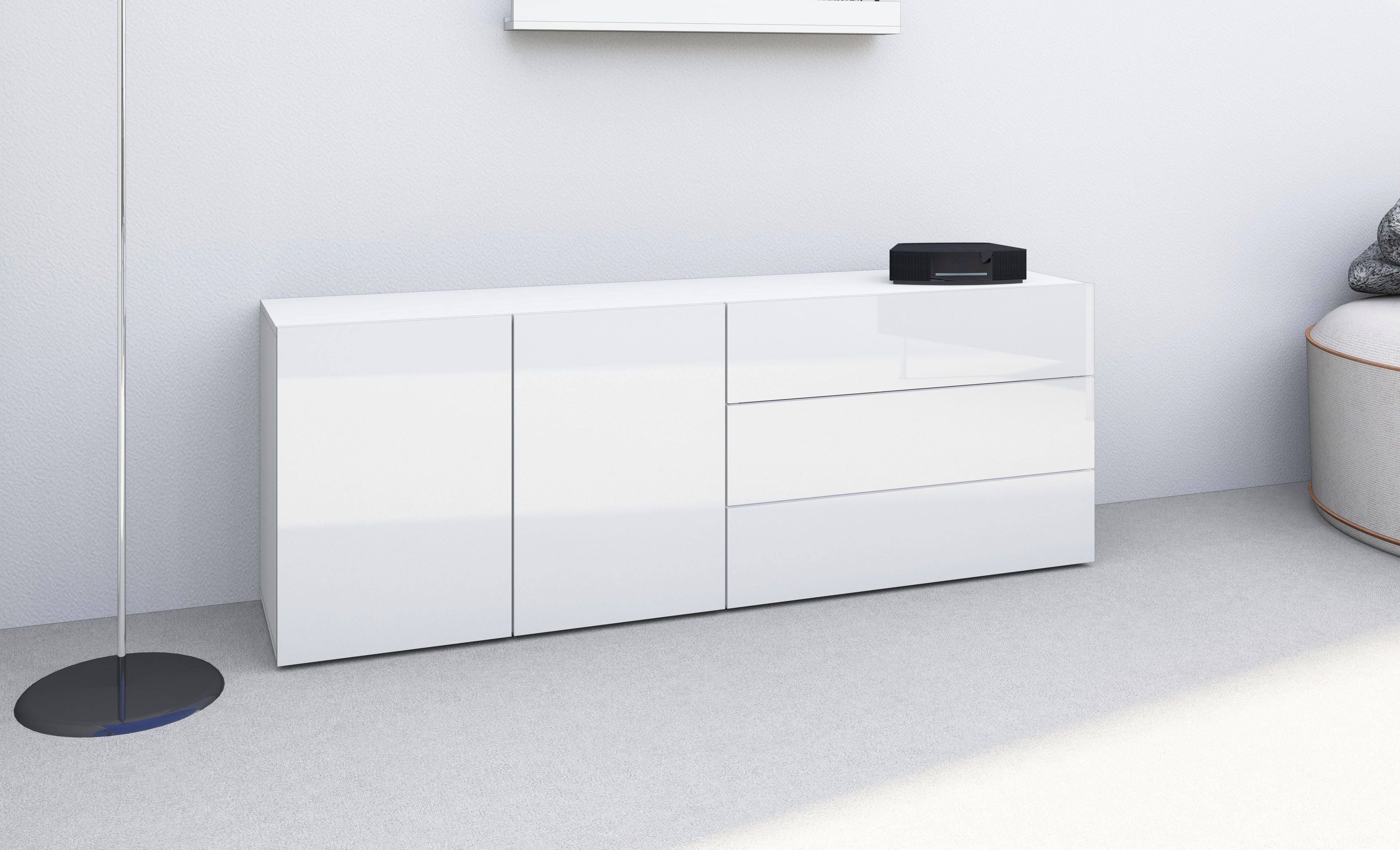 borchardt Möbel Sideboard "Sophia", Breite 152 cm, stehend und hängend mont günstig online kaufen