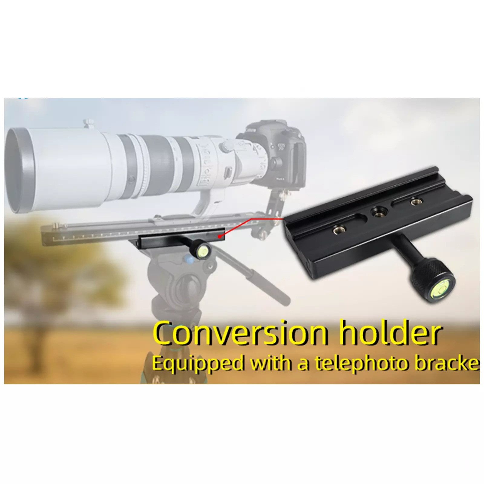 BEXIN Kamerahalterung 120mm verlängerte Stativ Konvertierungsklemmhalterung für DSLR Kamera