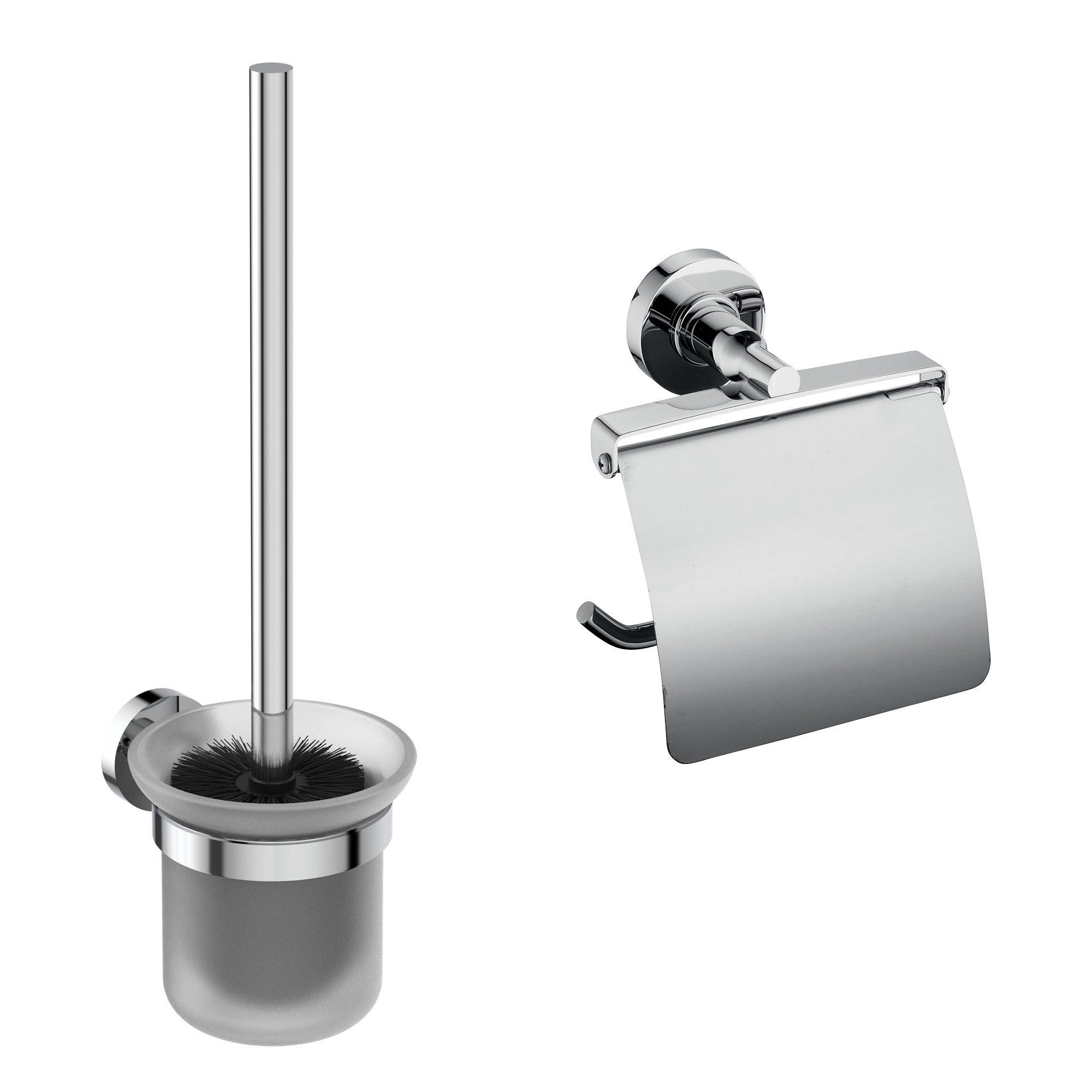 Ideal Standard Badaccessoire-Set IOM, bestehend aus Papierrollenhalter und Bürstengarnitur