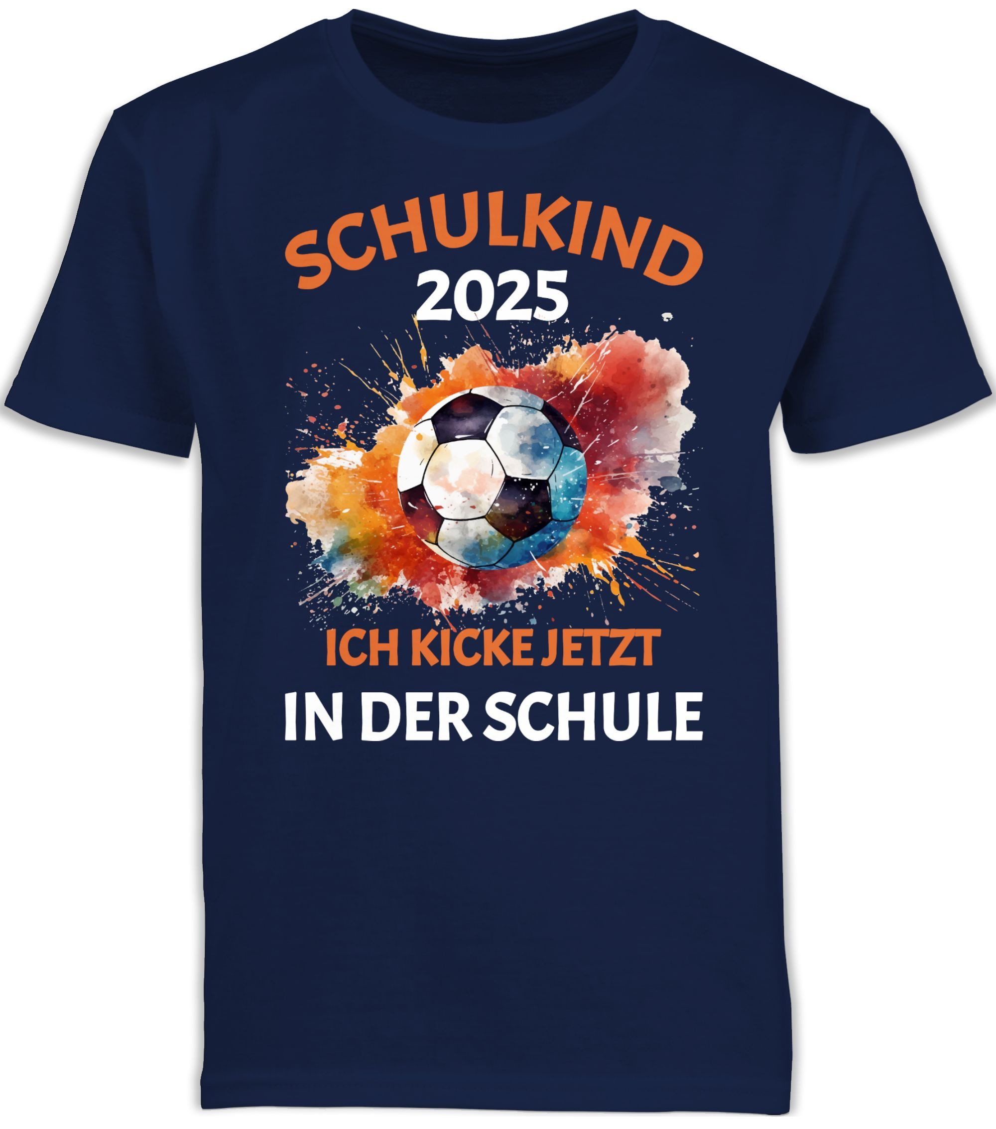T-Shirt Schulkind 2025, Ich kicke jetzt in der Schule, Geschenk Einschulung