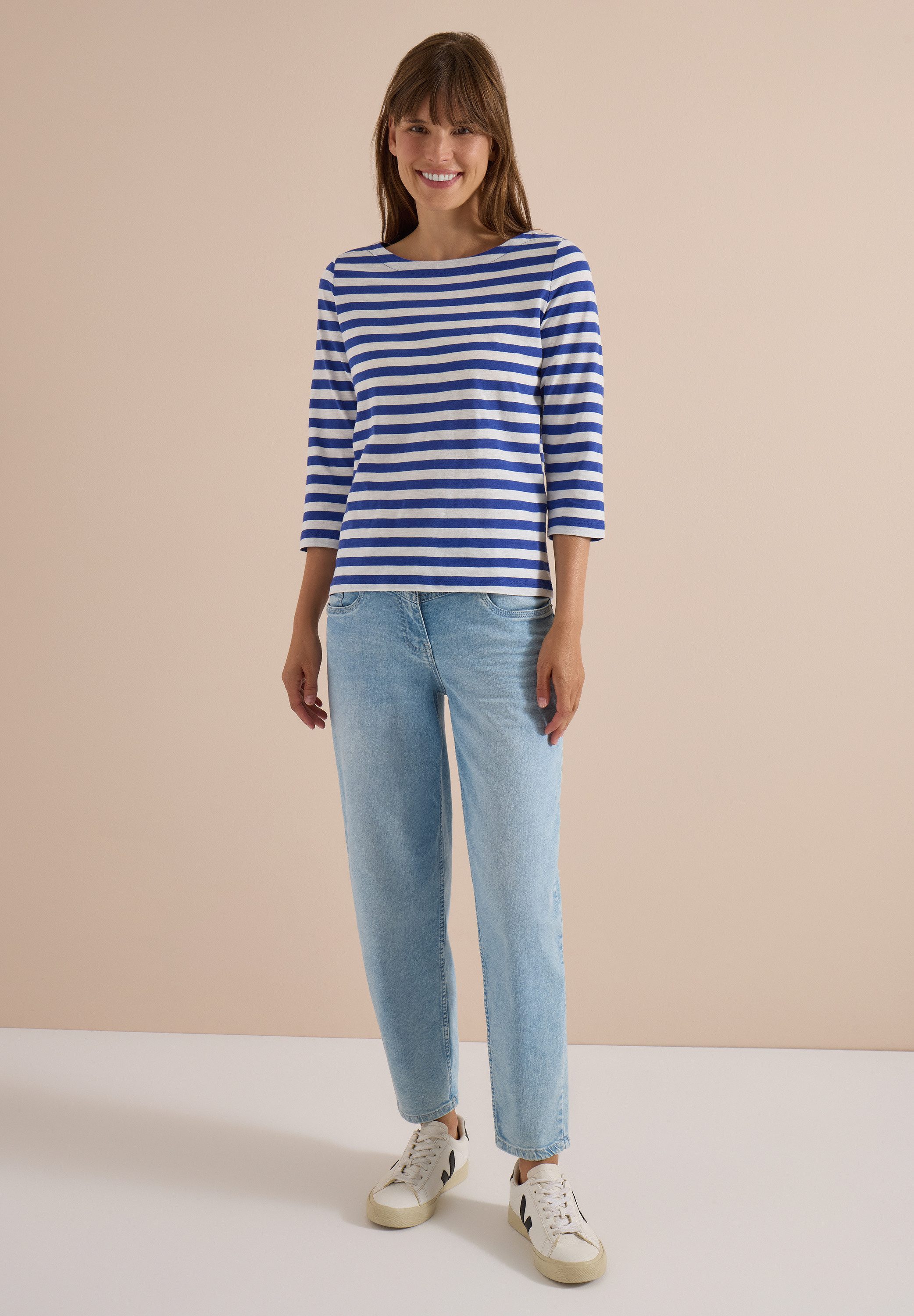 CECIL 3/4-Arm-Shirt aus reiner Baumwolle – Bild 3 von 5