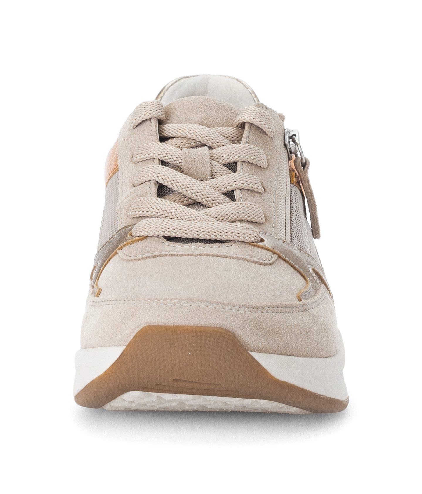 rollingsoft Keilsneaker, Freizeitschuh, Halbschuh, Schnürschuh mit Kontrastbesätzen, G-Weite