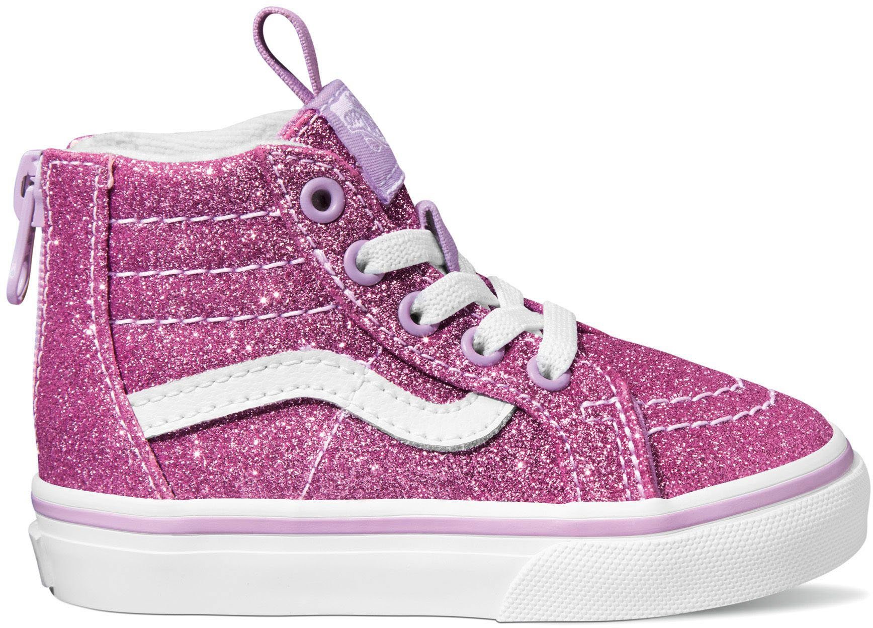 Verkauf läuft Vans TD SK8-Hi im Design Zip Glitzer Sneaker